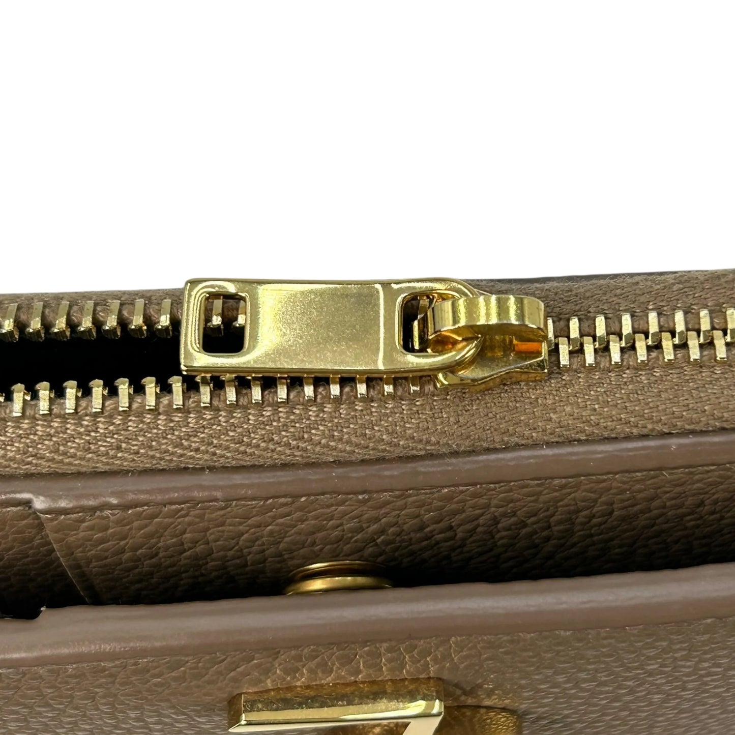 Saint Laurent YSL Zippy Compact Wallet - Beige