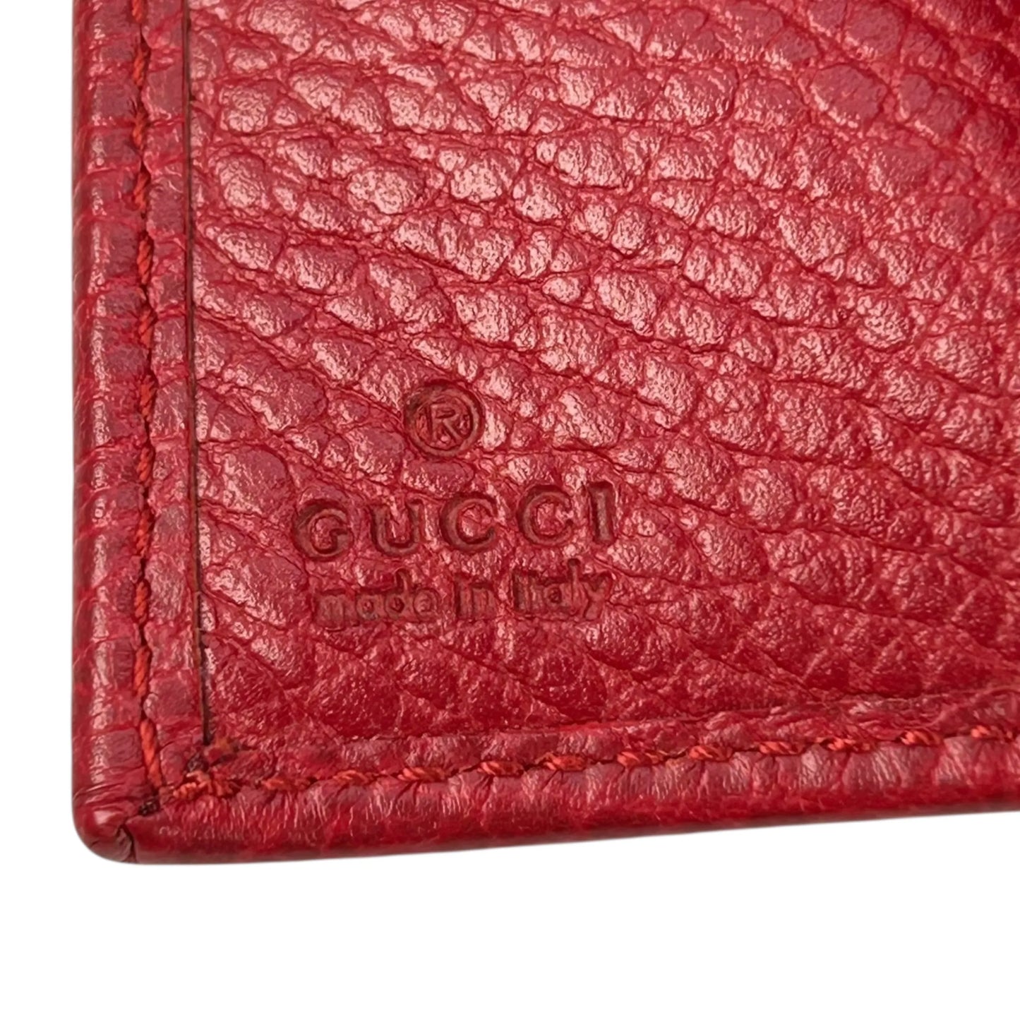 GUCCI GG Marmont Compact Wallet - Red
