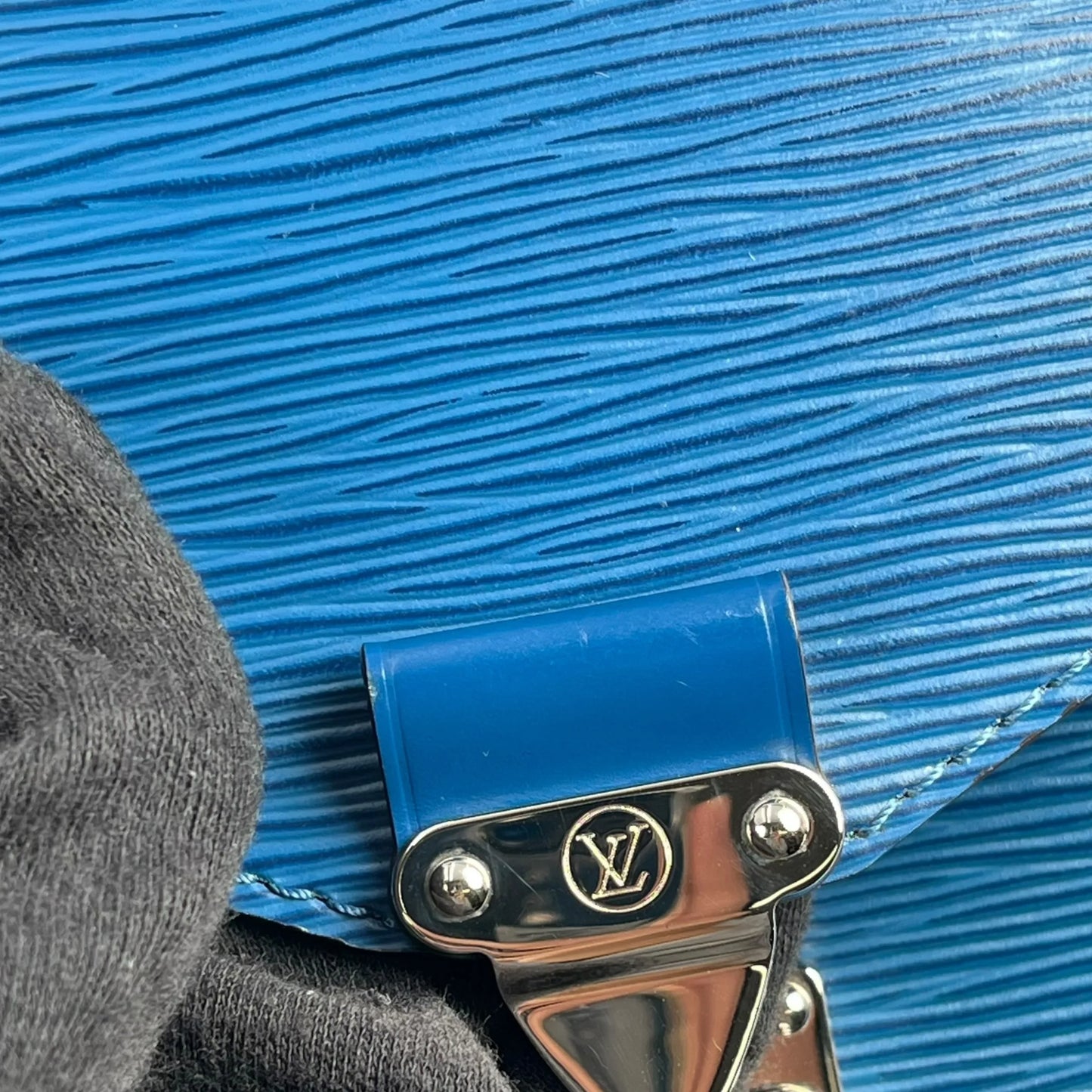 Louis Vuitton Epi Monceau BB Hand Bag - Blue