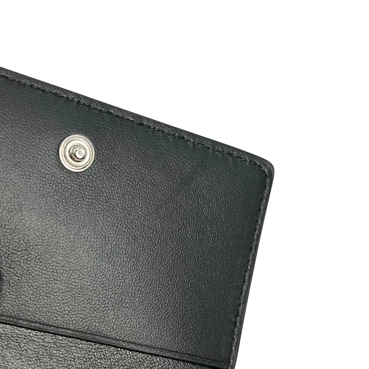 BALENCIAGA Paper Compact Wallet Crocodile - Black