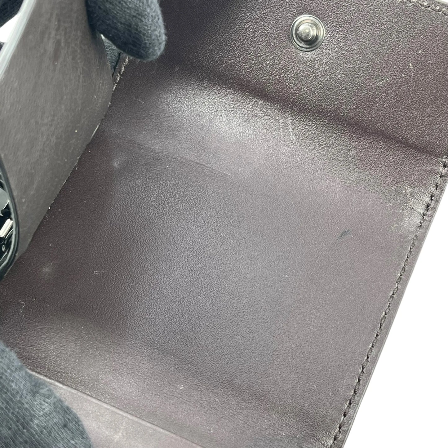 GUCCI Guccissima Key Case - Darkbrown