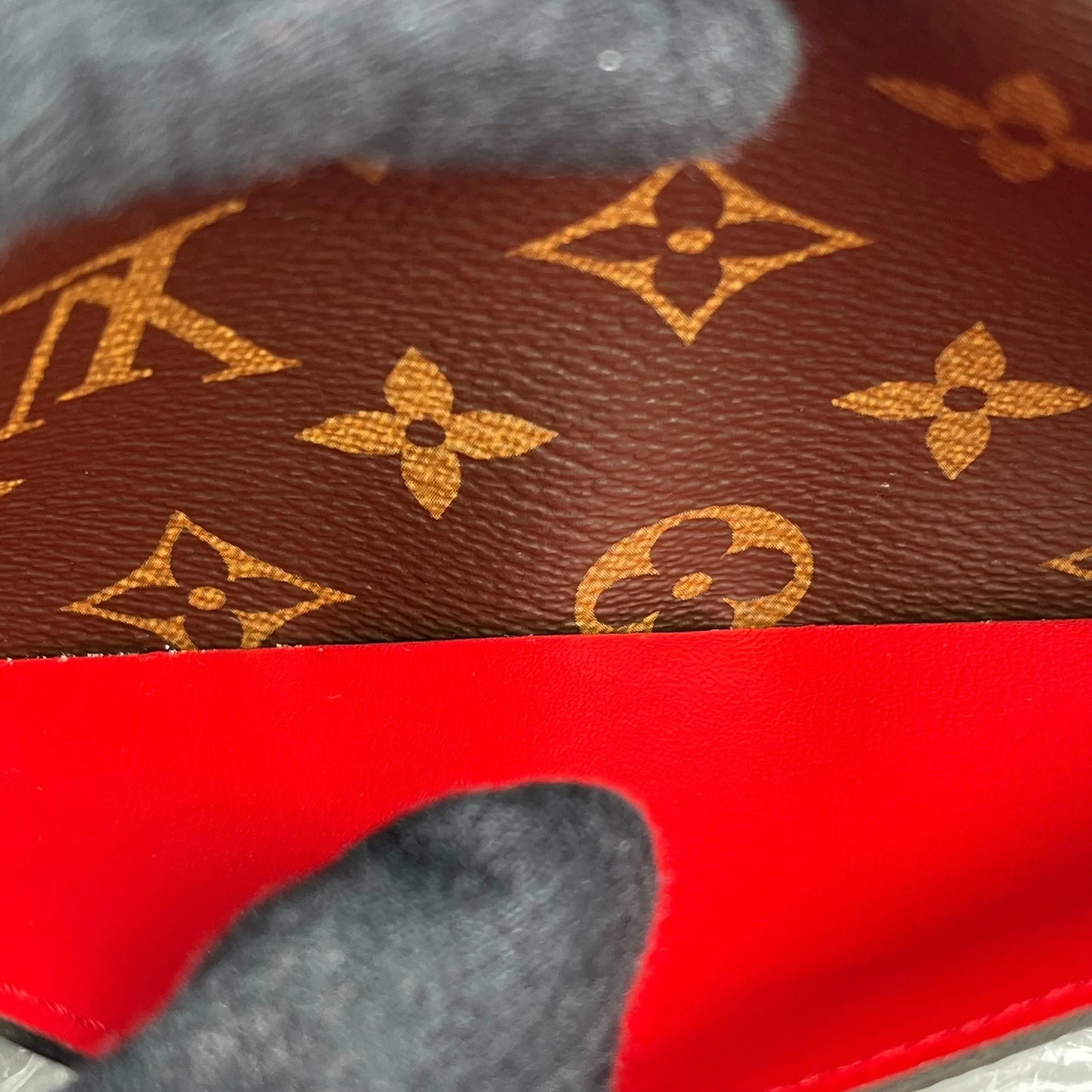 Louis Vuitton Monogram Portefeuille Salah Long Wallet - Brown × Red - 35056