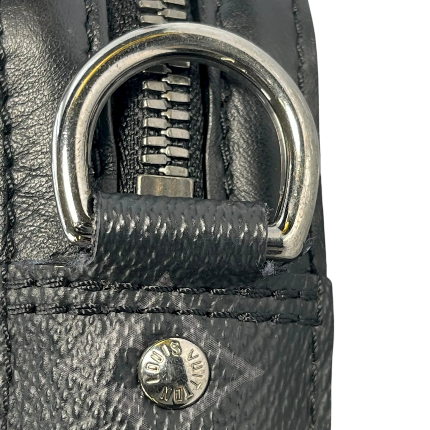 Louis Vuitton Trio Messenger Monogram Eclipse Shoulder Bag - Black