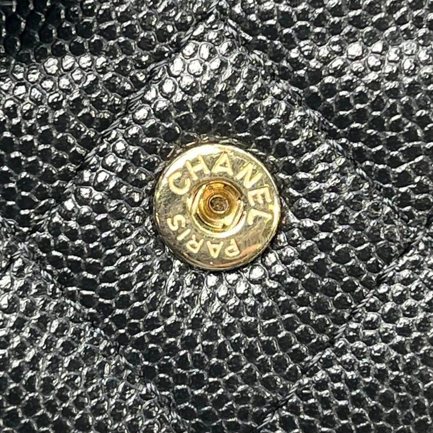 CHANEL Classic Small Flap Compact Wallet Caviar Skin - Black