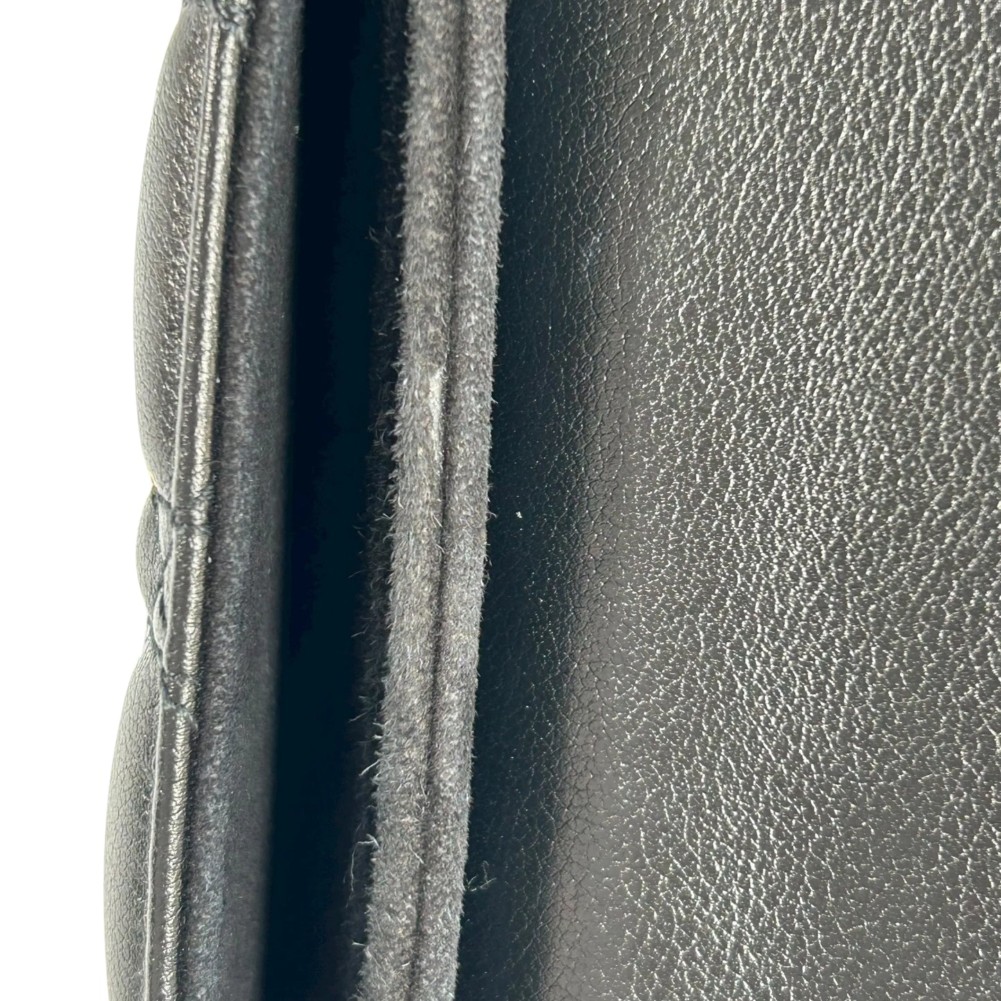 Christian Dior Jolie Top Handle Bag Calfskin Hand Bag Shoulder Bag - Black