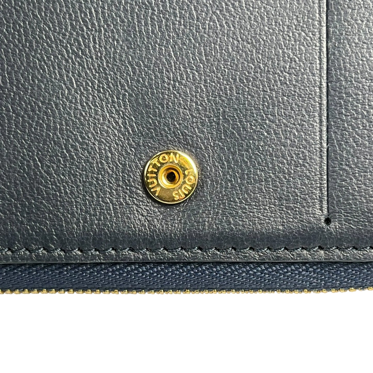 LOUIS VUITTON Portefeuille Lou Monogram Compact Wallet - Navy