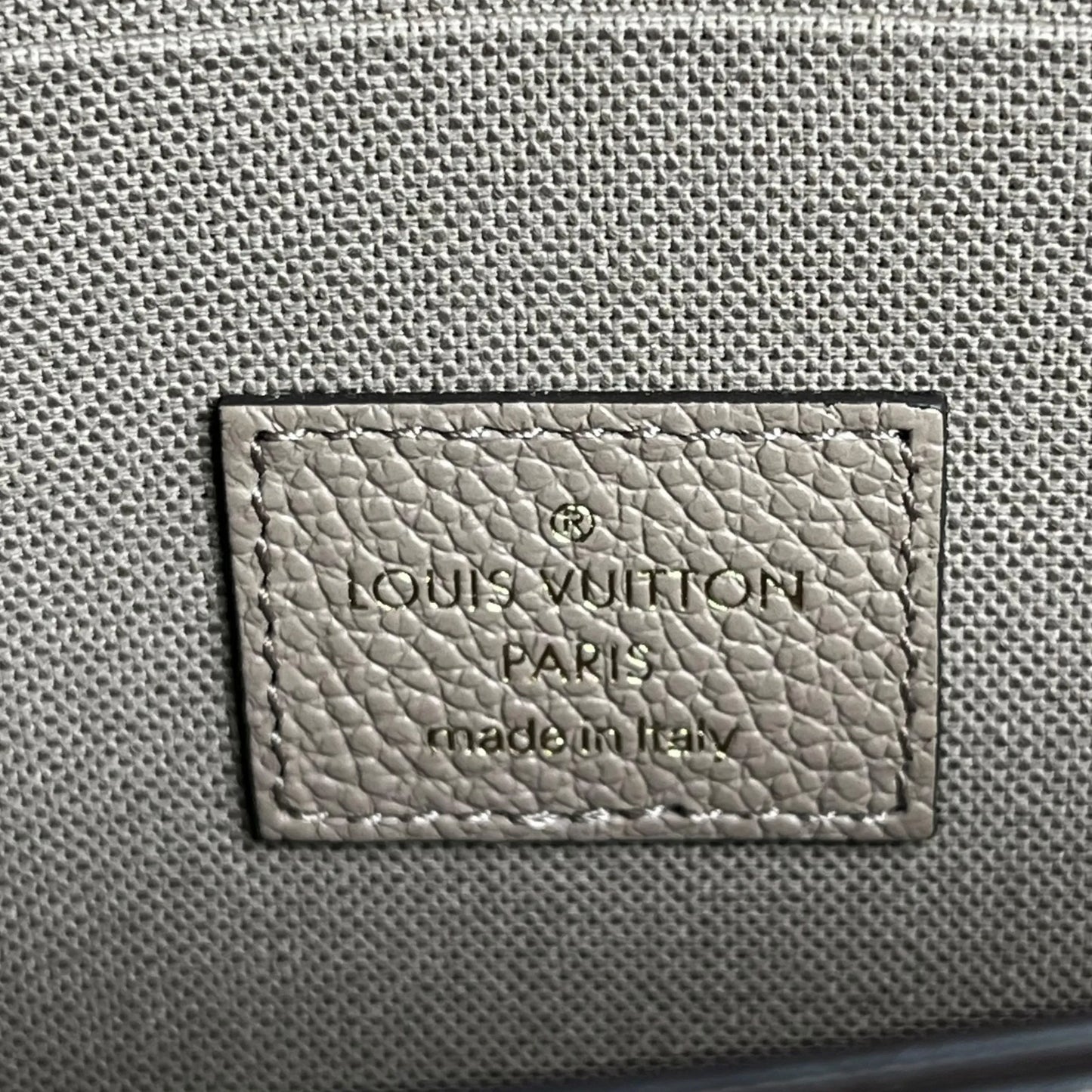 LOUIS VUITTON Pochette Felicie Monogram Empreinte Chain Wallet - Beige