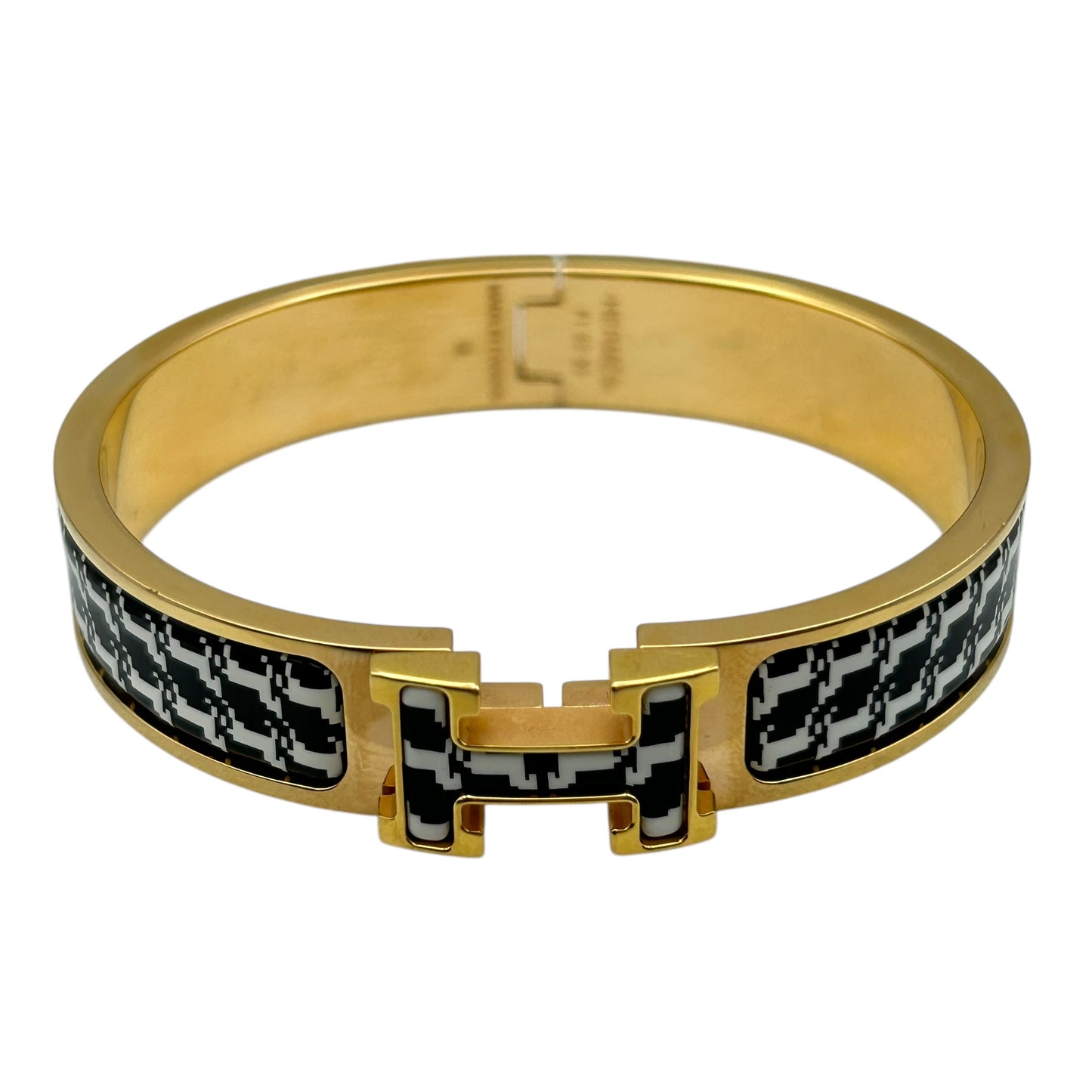 HERMES Clic H Enamel Bracelet Cheval Pixel PM