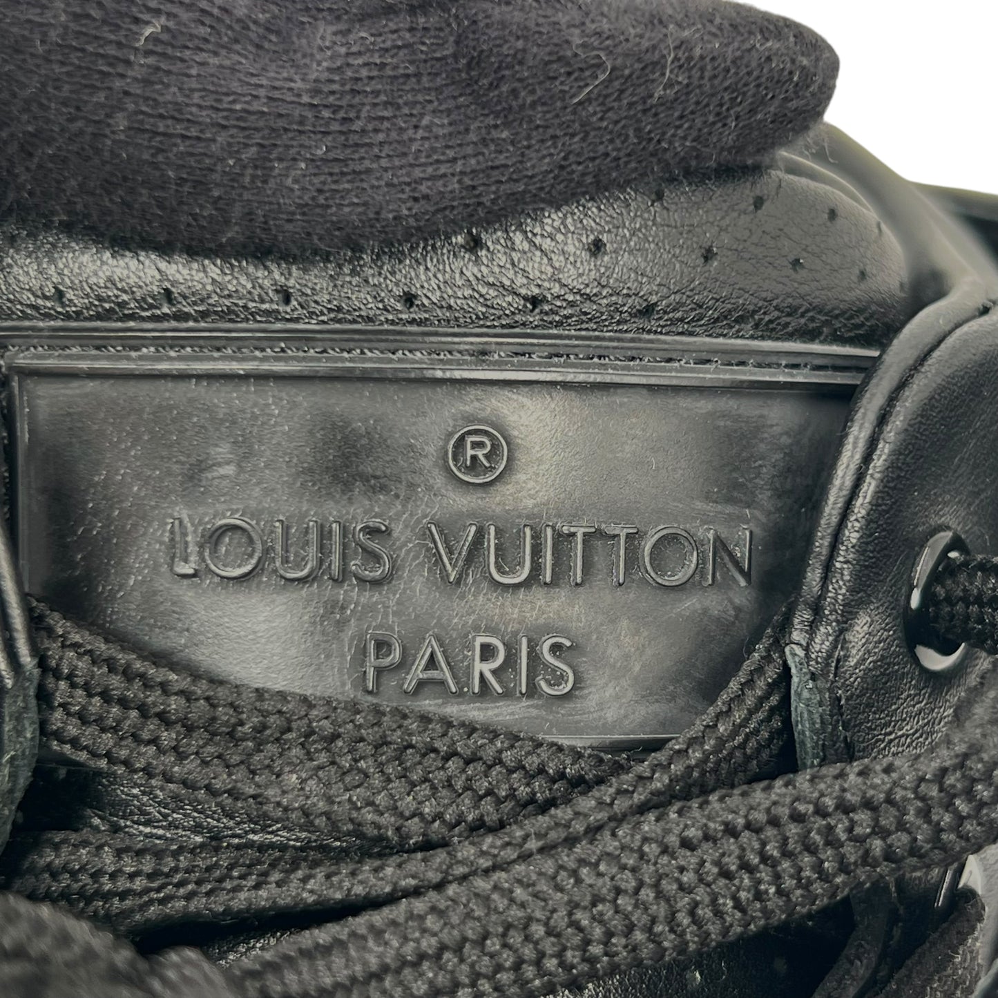 Louis Vuitton Black Leather Sneakers Men’s