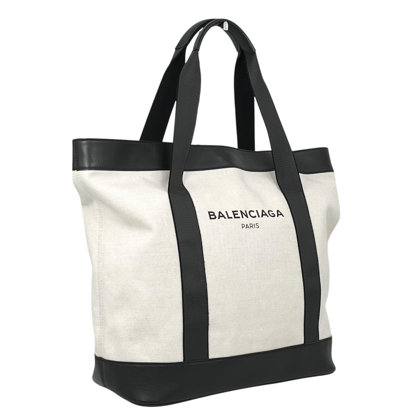 BALENCIAGA Canvas Navy Tote Bag