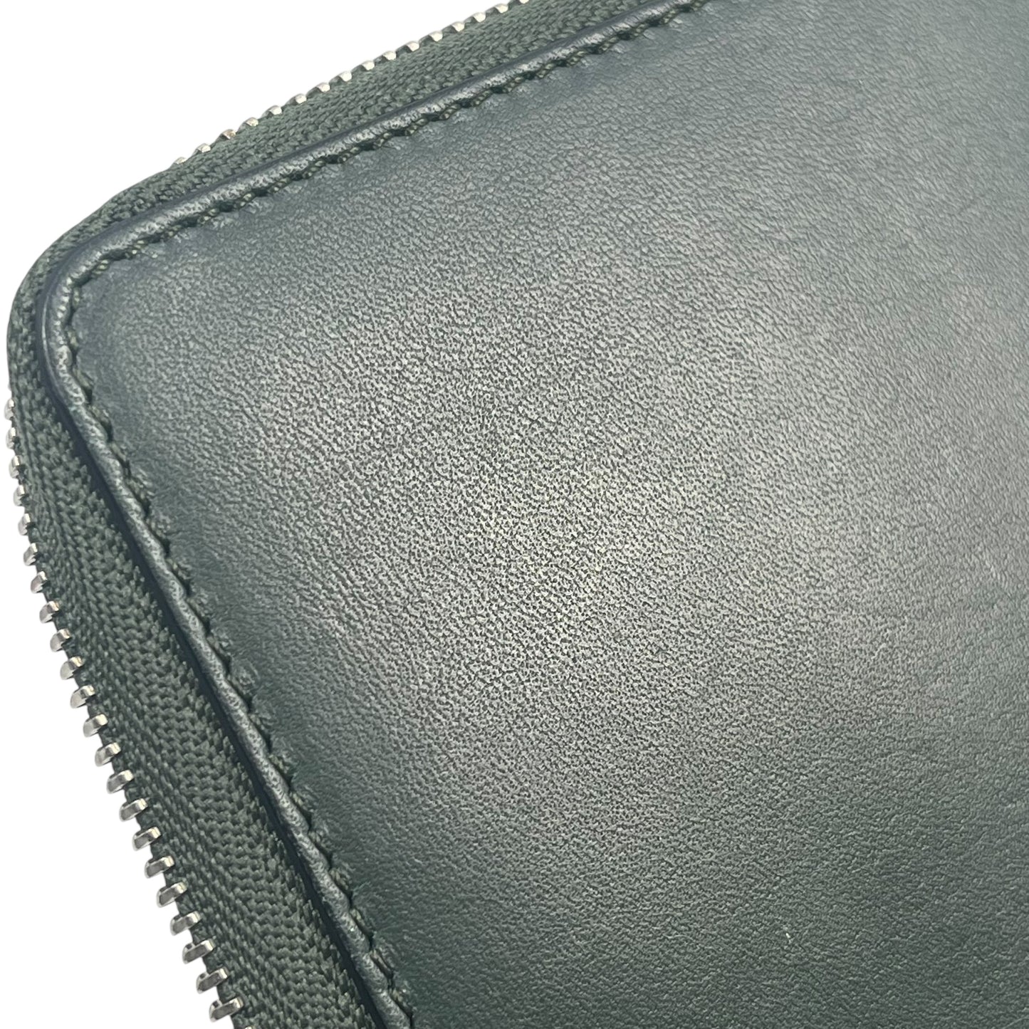 LOEWE Anagram Zip Around Bi-fold Compact Wallet - Green