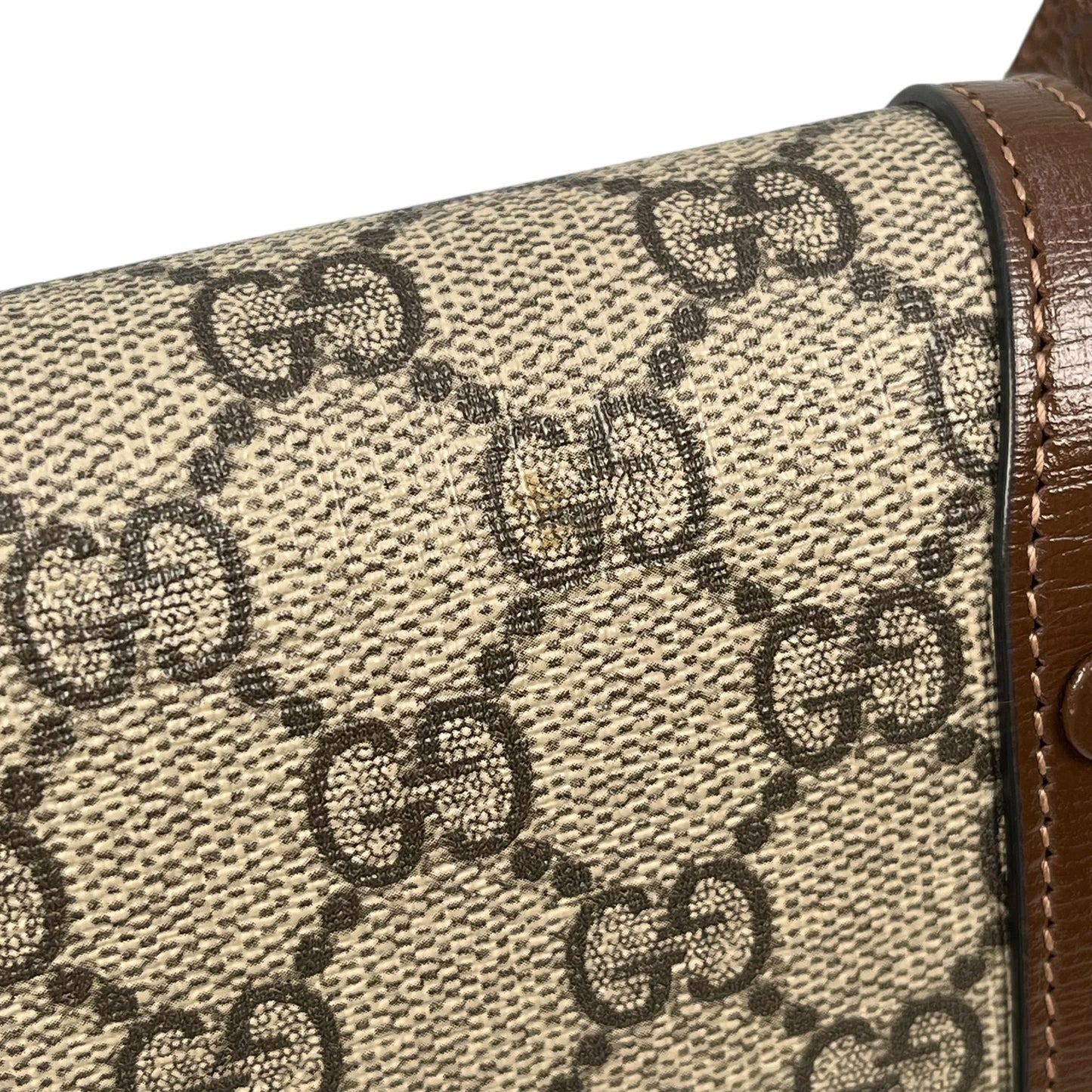 GUCCI GG Supreme Horsebit 1955 Mini Shoulder Bag