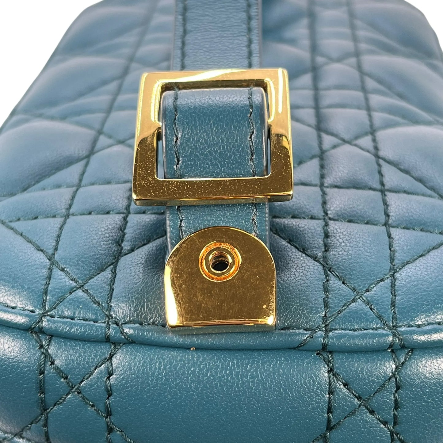 Dior Small Travel Vanity Hand Bag Shoulder Bag - Blue