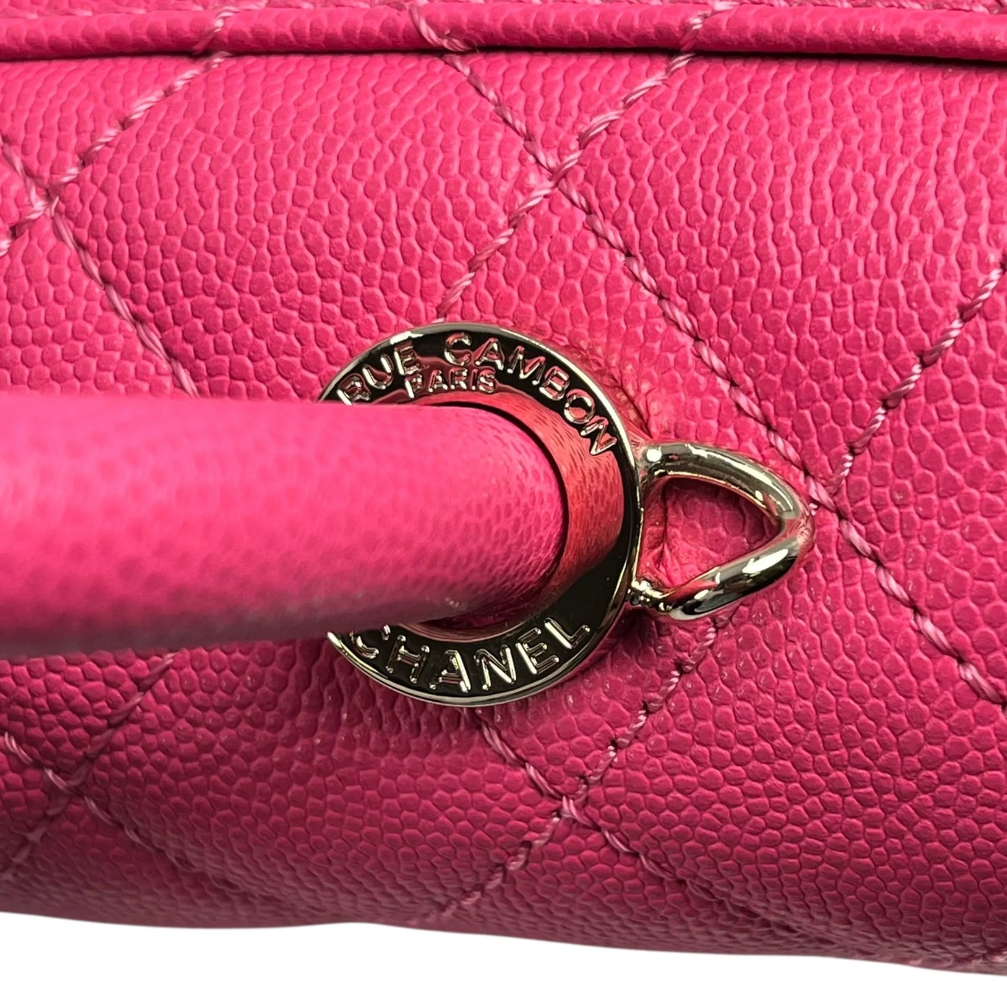 CHANEL Coco Handle 19XXS Caviar Skin Hand Bag - Pink