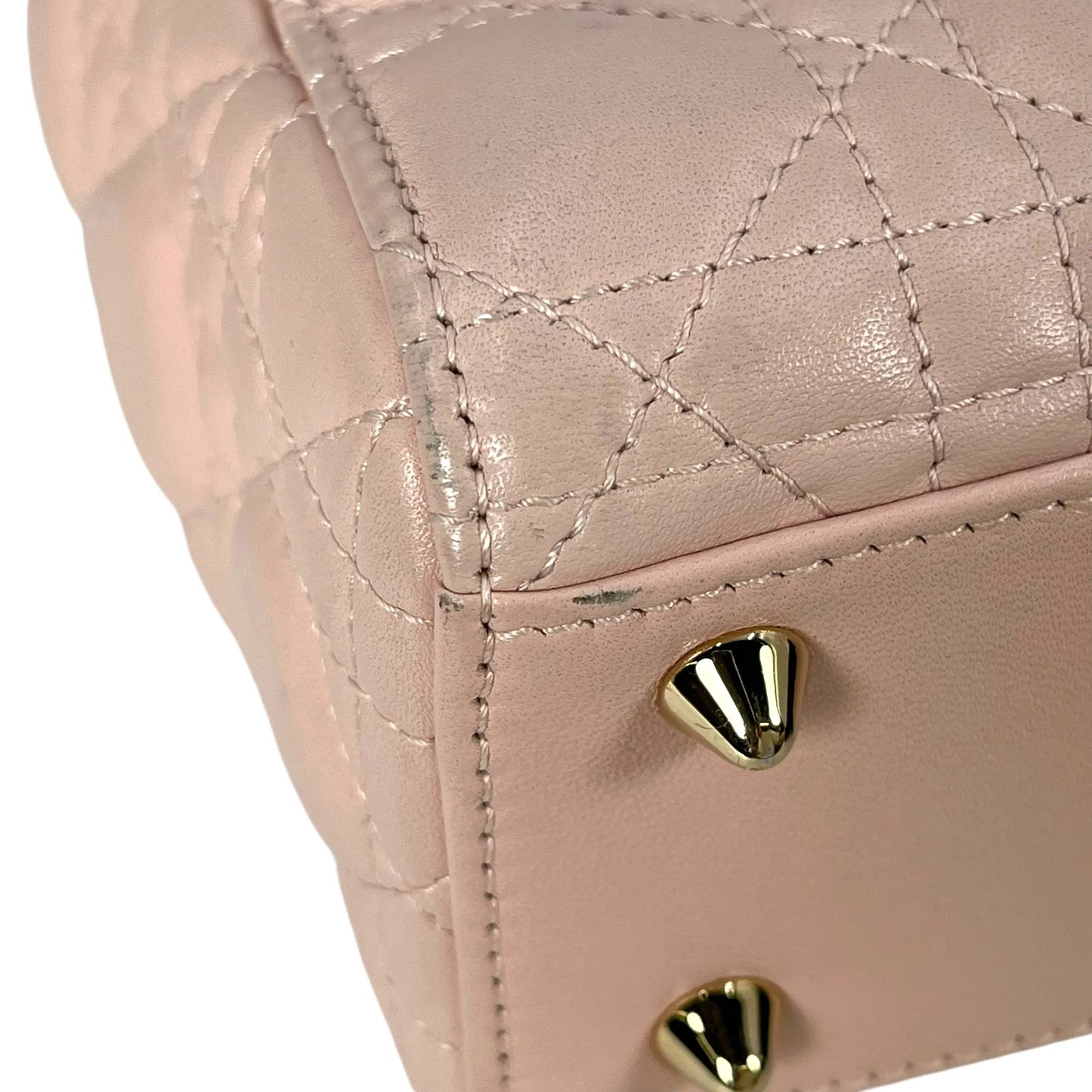 Dior Small Lady Dior My ABCDior Leather Hand Bag - Pink