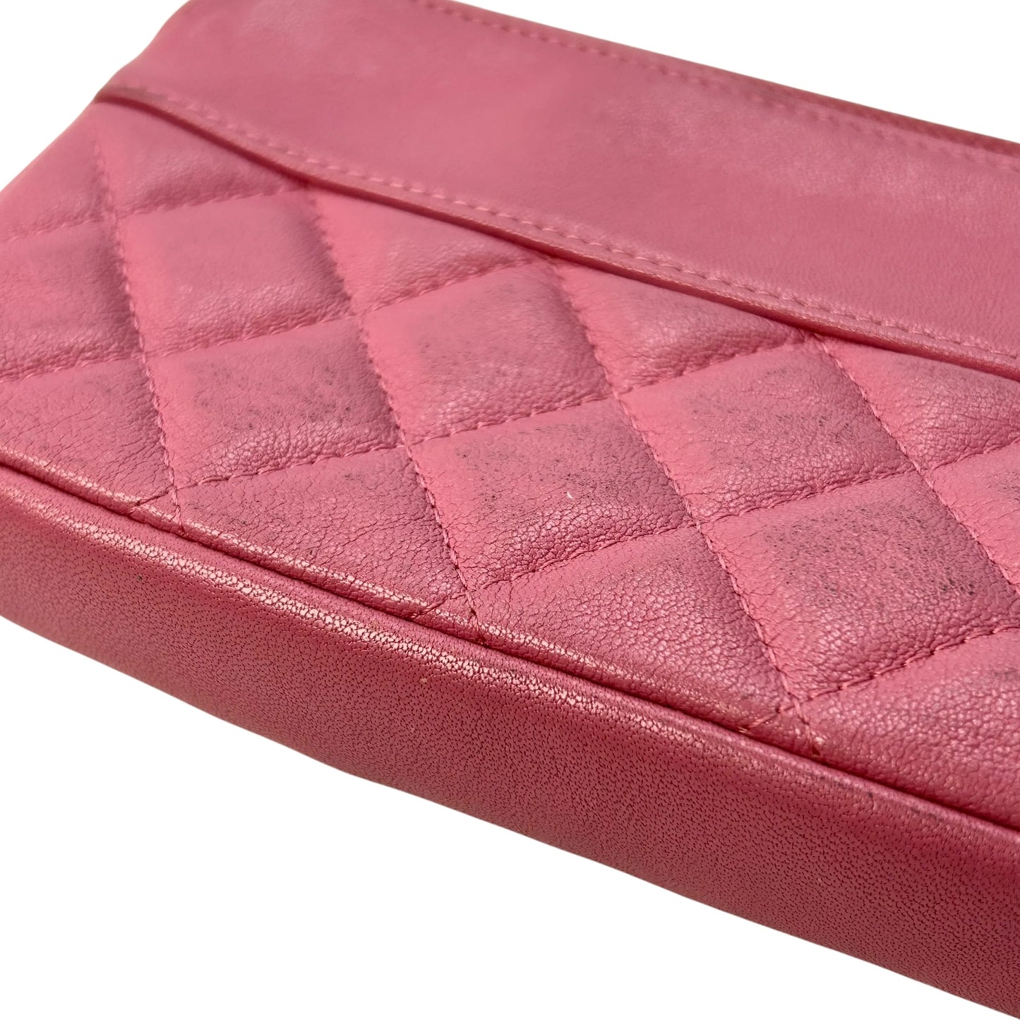 CHANEL Materasse Caviarskin Chain Wallet - Pink - 31343