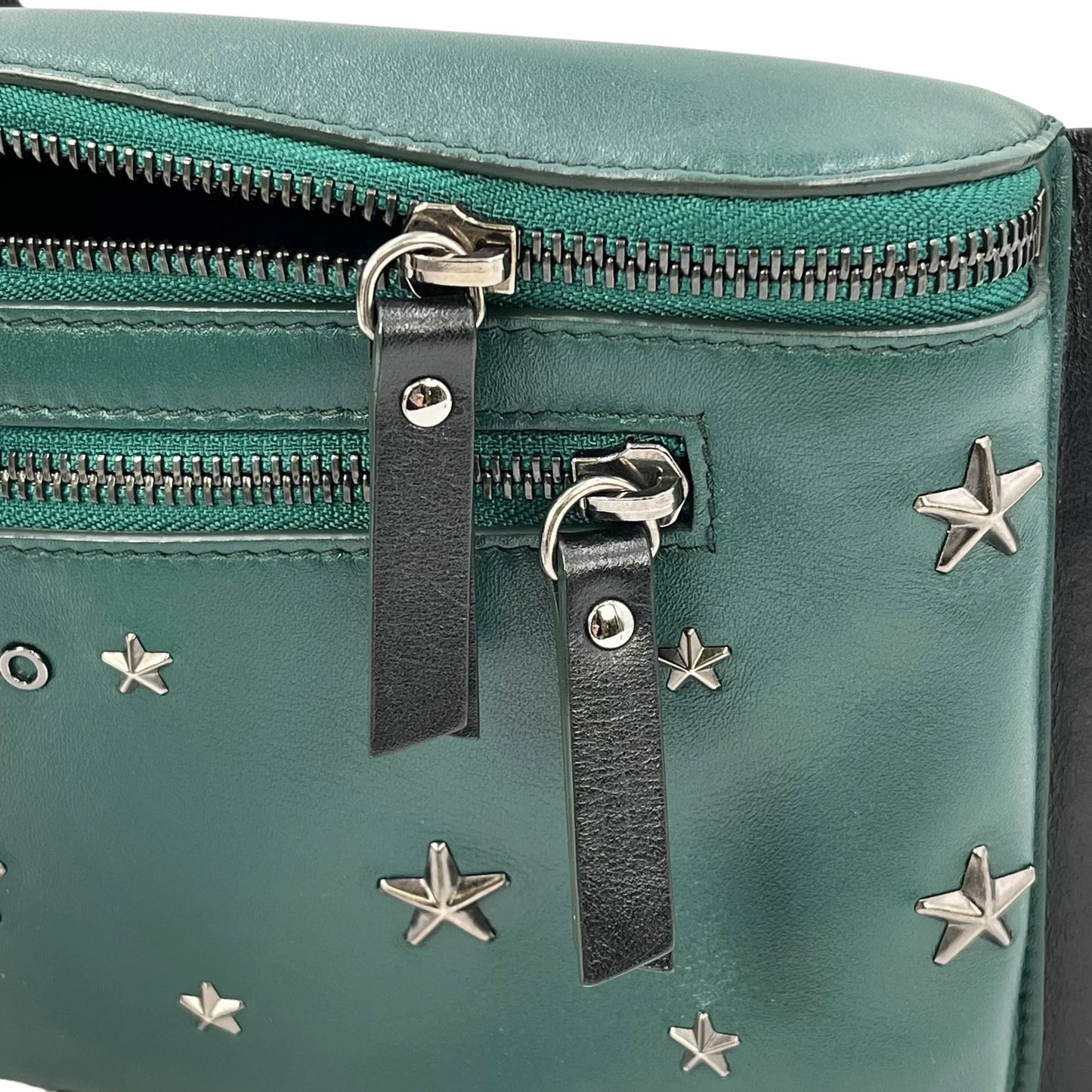 JIMMY CHOO Oscar Star Studs Body Bag - Khaki