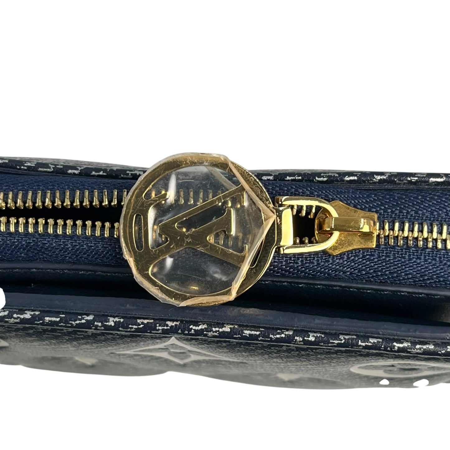 LOUIS VUITTON Portefeuille Lou Monogram Compact Wallet - Navy