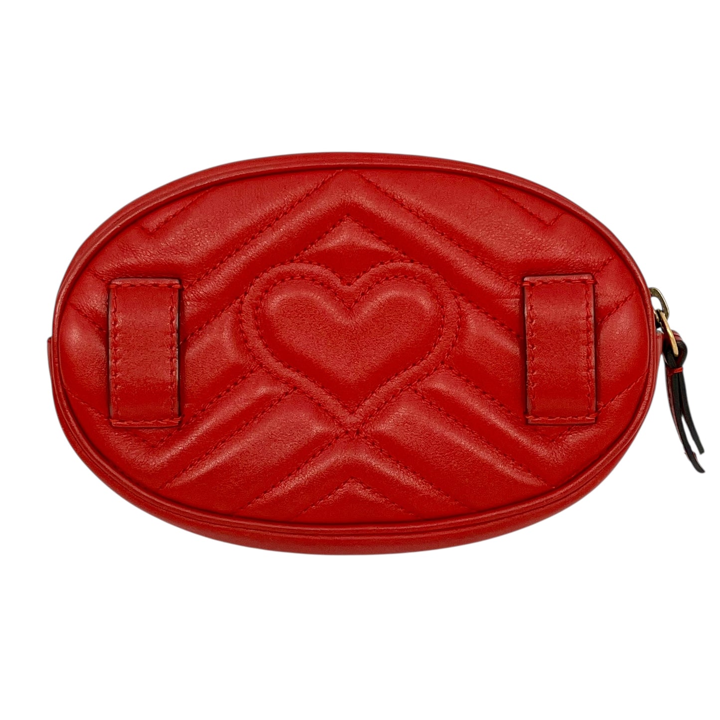 GUCCI GG Marmont Leather Body Bag - Red