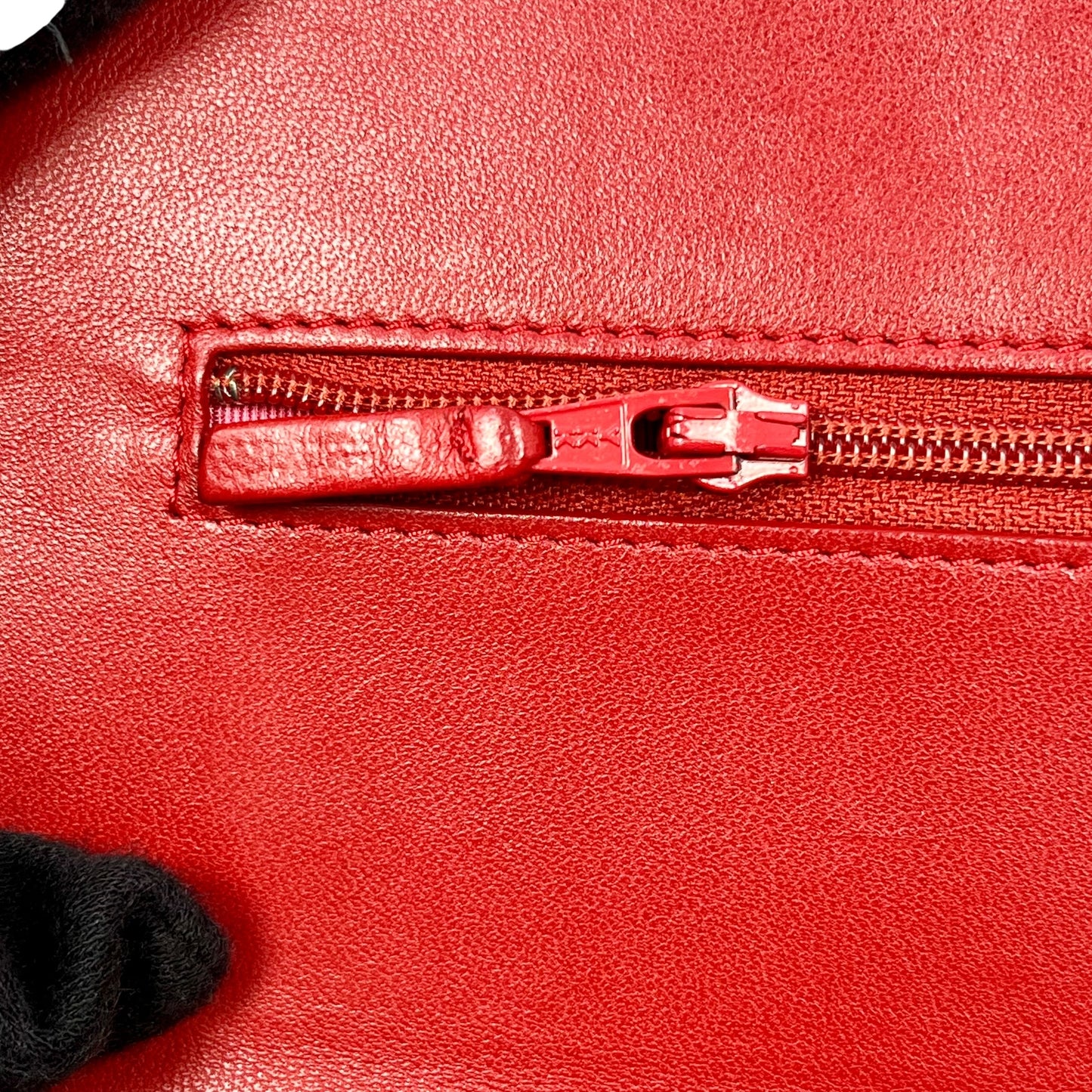 CHANEL Matelasse Chain Wallet Shoulder Bag - Red