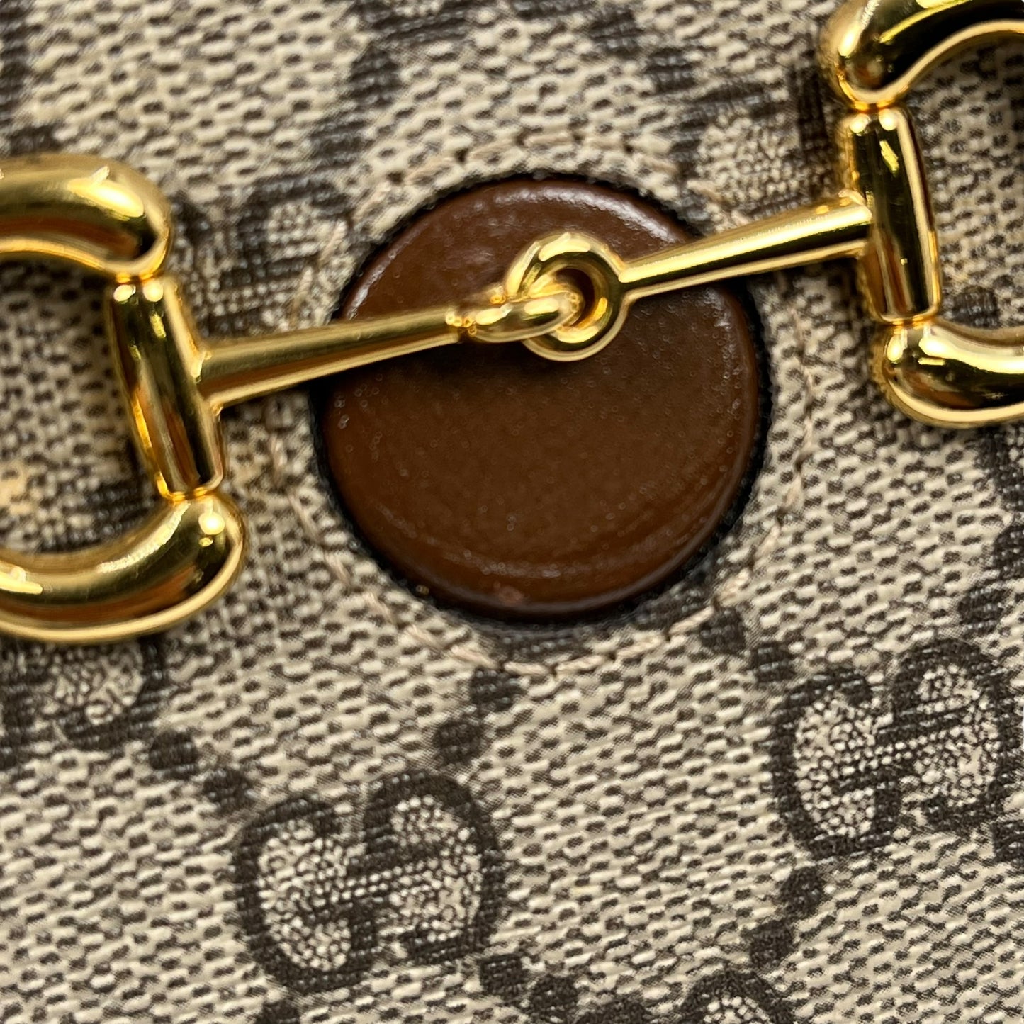 GUCCI GG Supreme Horsebit 1955 Mini Shoulder Bag