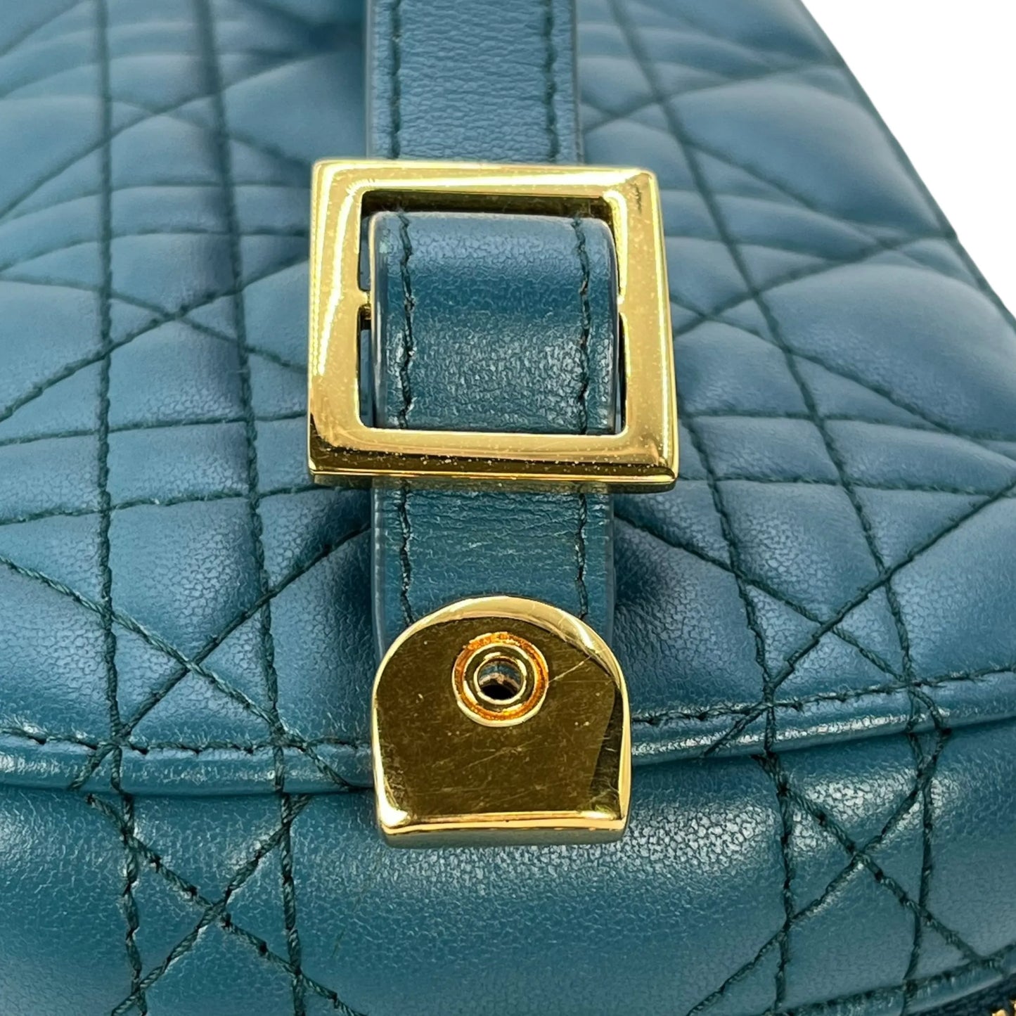 Dior Small Travel Vanity Hand Bag Shoulder Bag - Blue