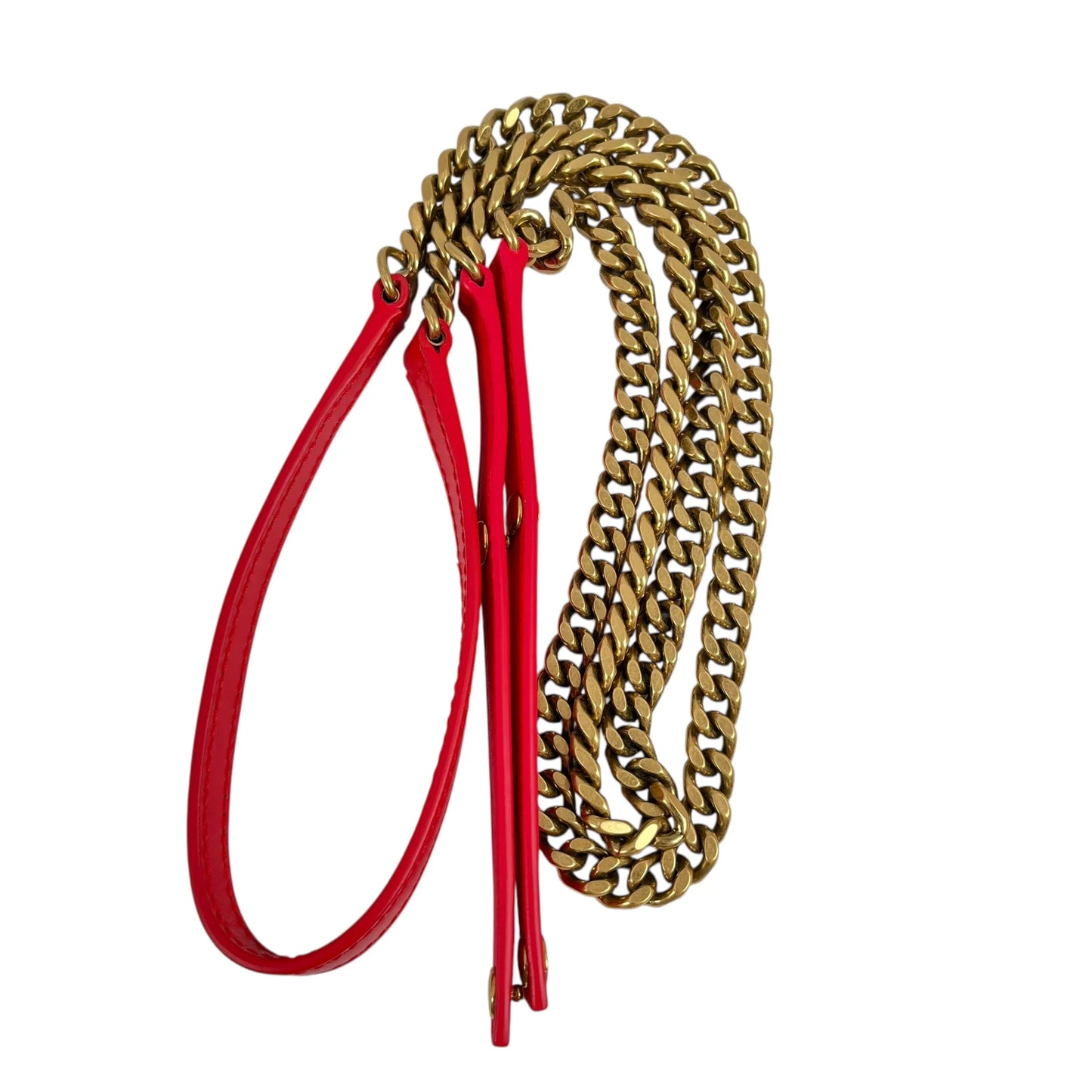Balenciaga Hourglass Chain Shoulder Bag - Red