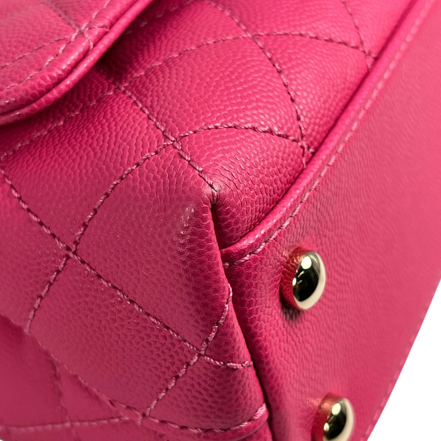 CHANEL Coco Handle 19XXS Caviar Skin Hand Bag - Pink