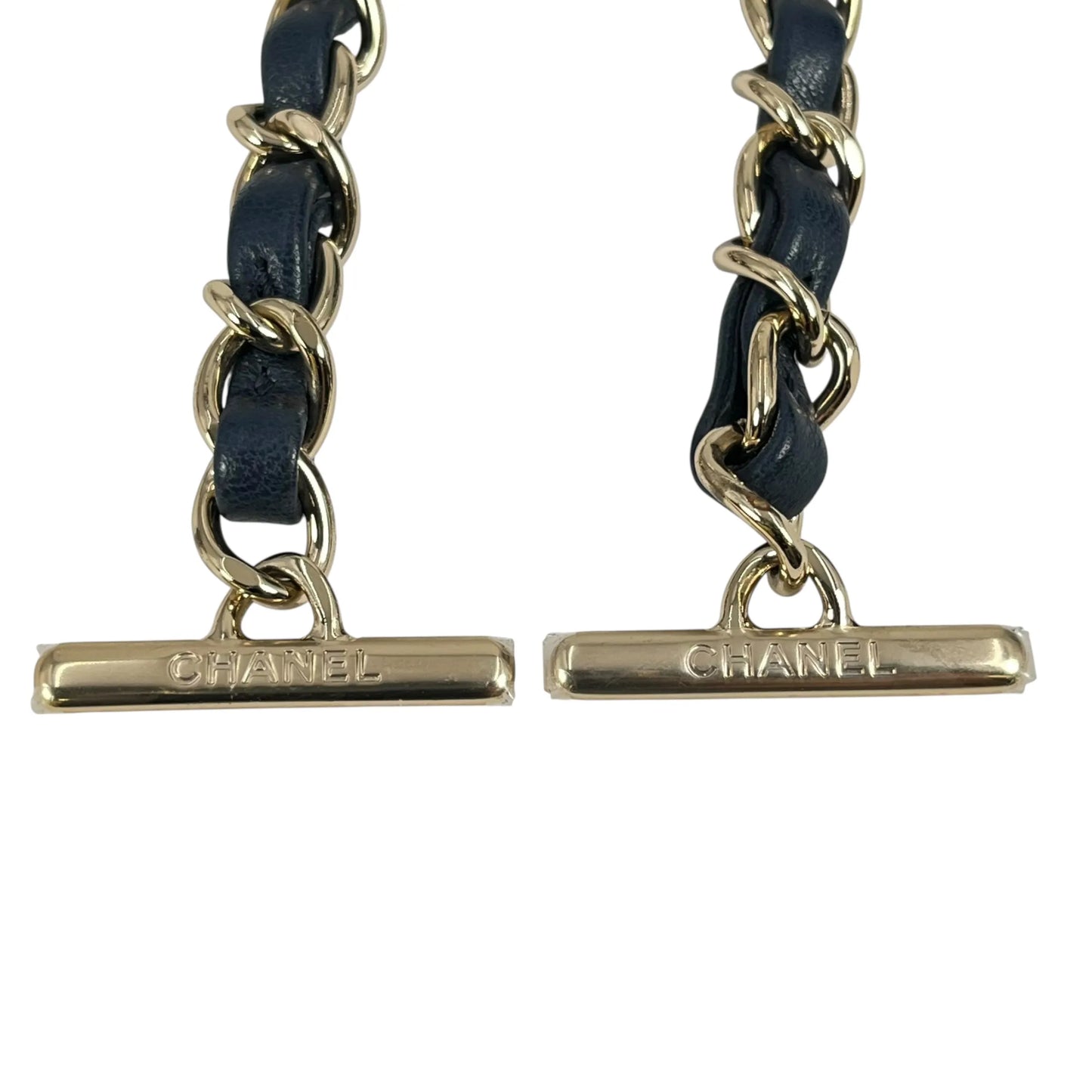 CHANEL Materasse Top Handle Trendy CC Chain Shoulder Bag - Navy