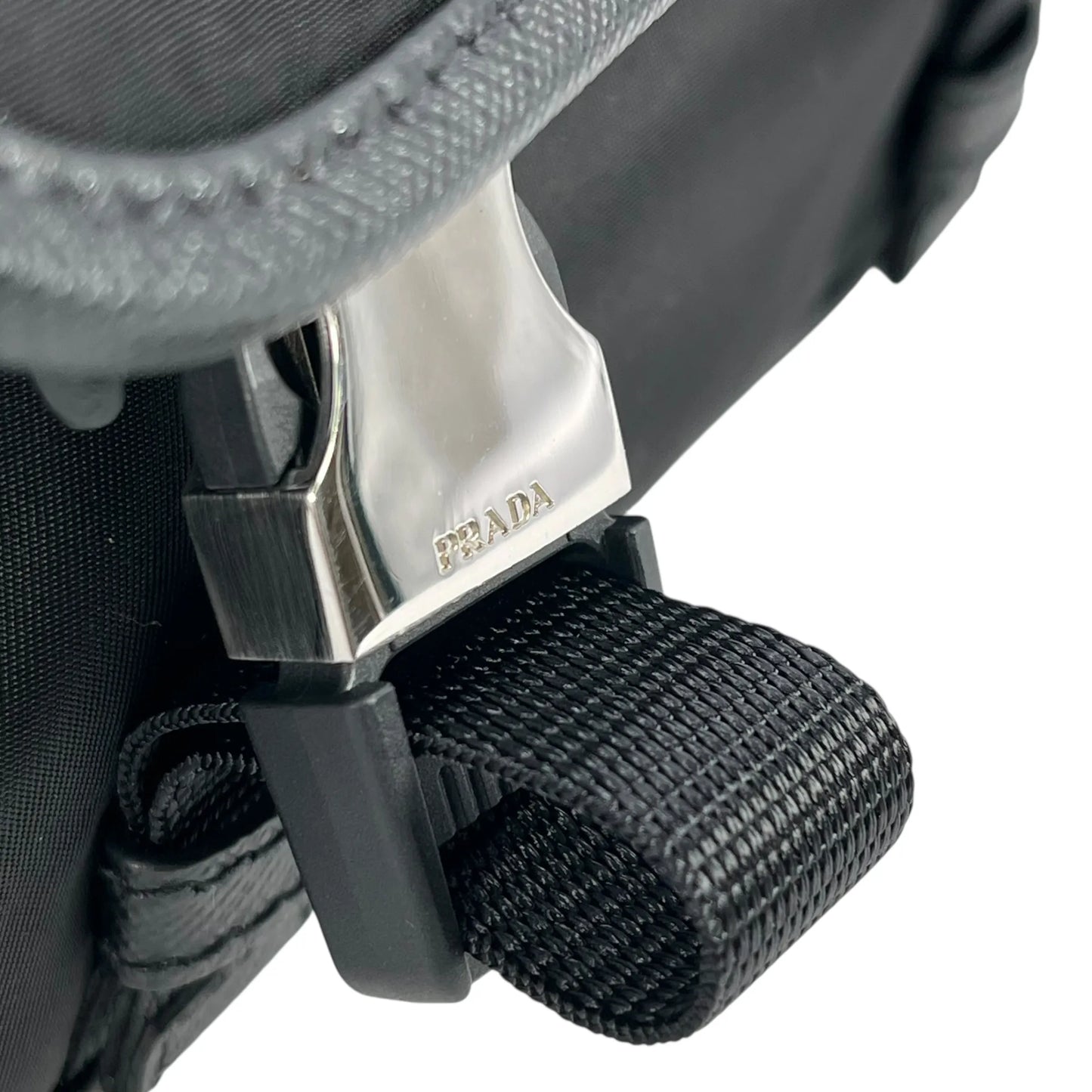 PRADA Re-Nylon Shoulder Bag with Pouch - Black