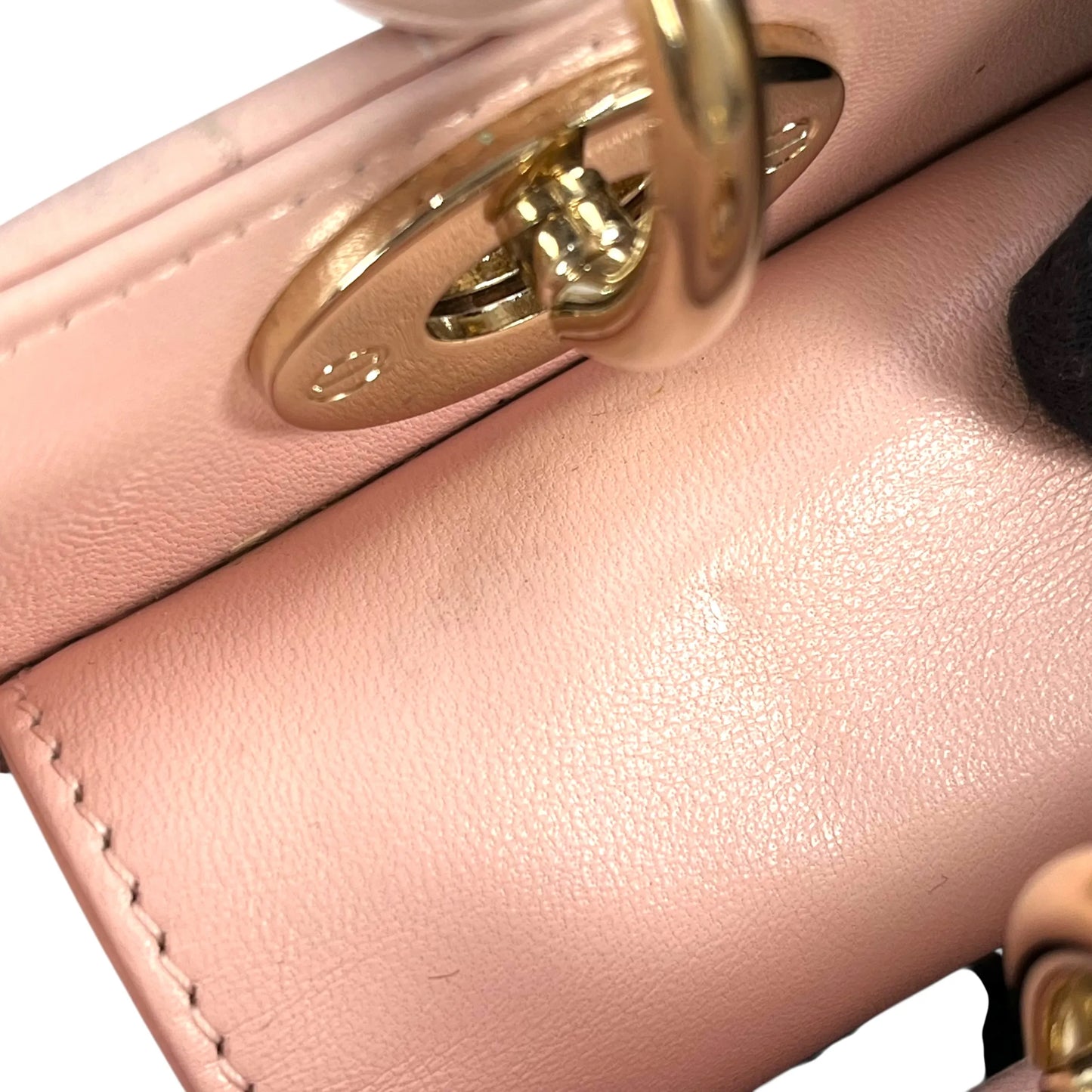 Dior Small Lady Dior My ABCDior Leather Hand Bag - Pink