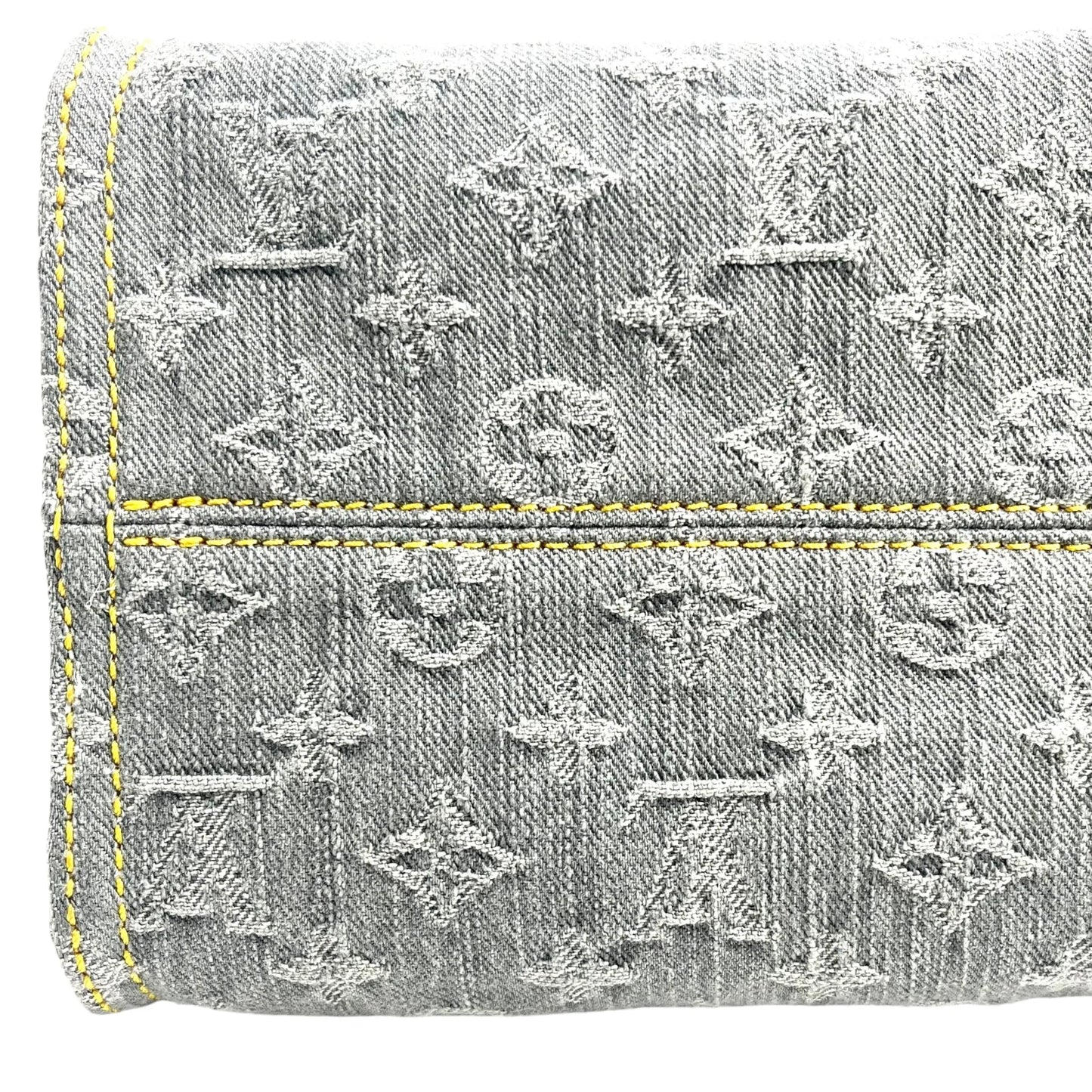 Louis Vuitton Monogram Denim MM Tote Bag - Blue Gray - 33685