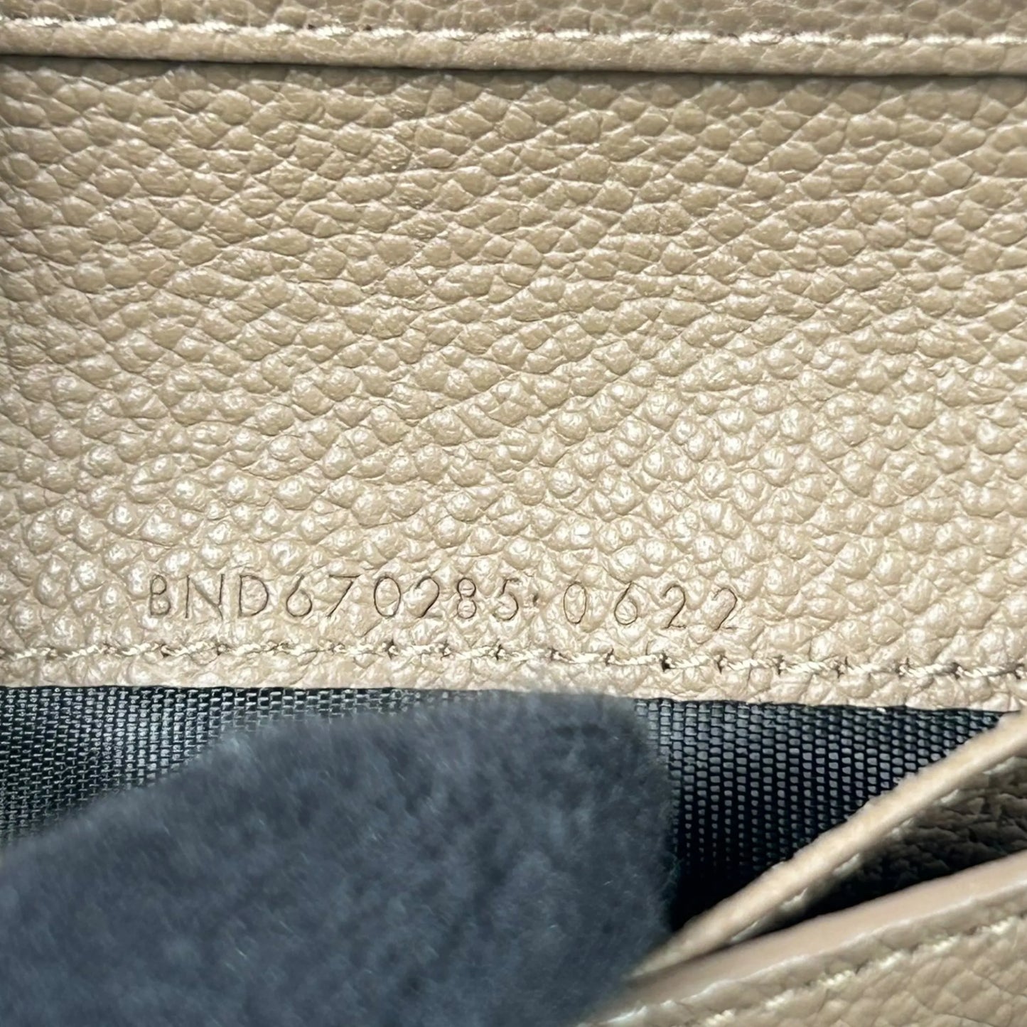 Saint Laurent YSL Zippy Compact Wallet - Beige