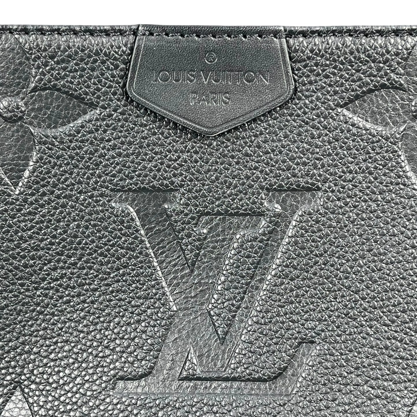 Louis Vuitton Monogram Empreinte Multi Pochette Hand Bag - Black