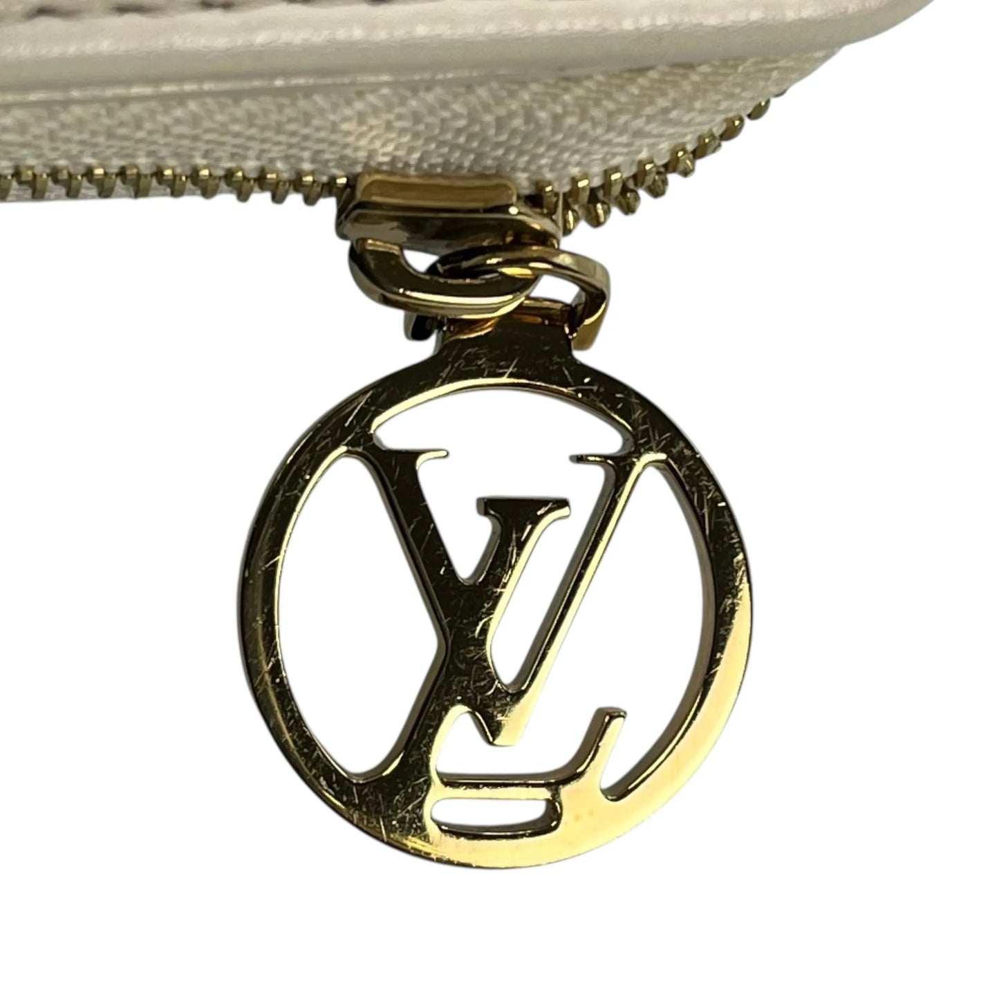Louis Vuitton Monogram Portefeuille Lou Compact Wallet - White
