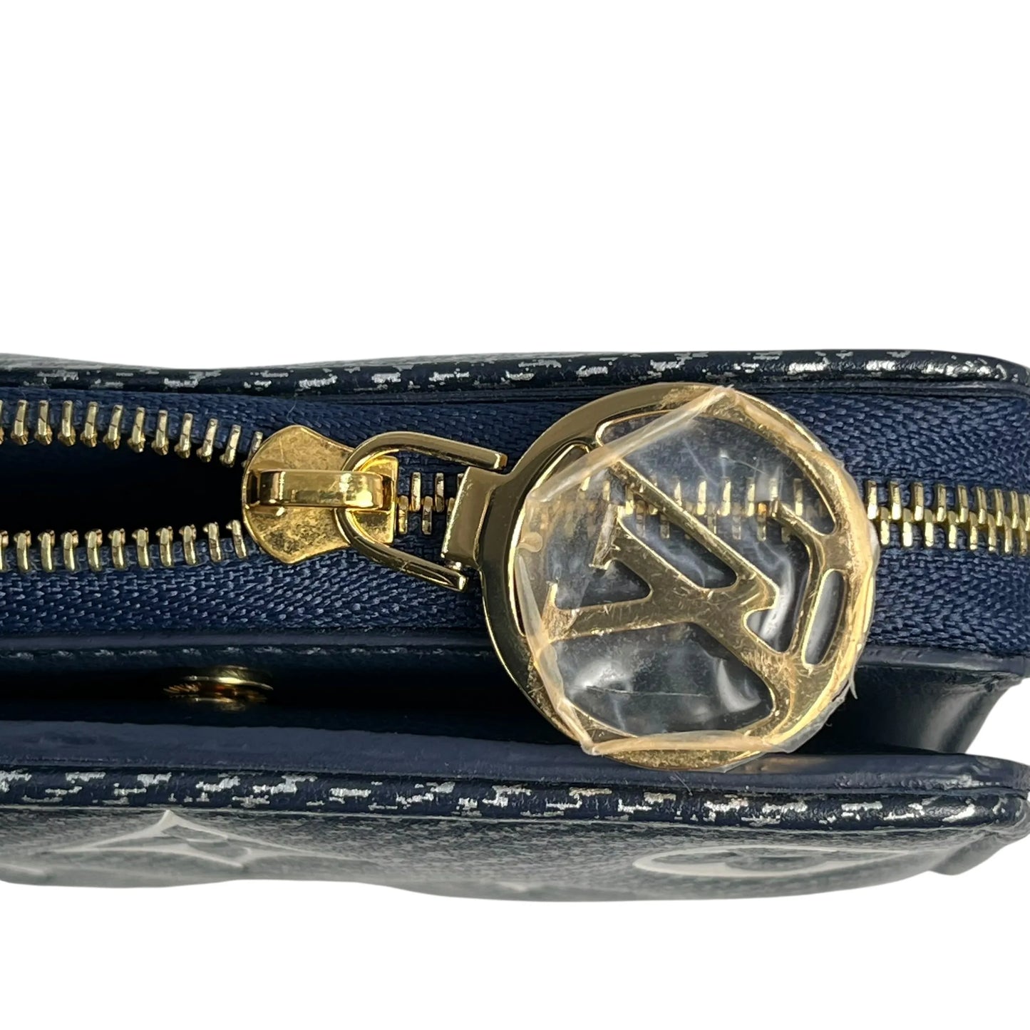 LOUIS VUITTON Portefeuille Lou Monogram Compact Wallet - Navy