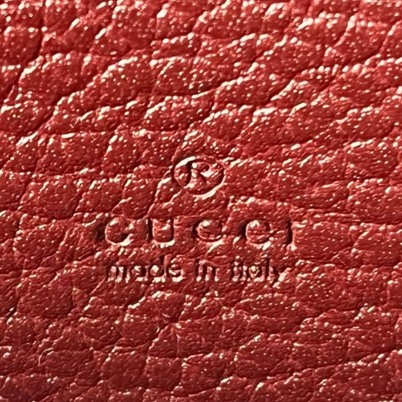 GUCCI Dionysus GG Supreme Chain Wallet - Red