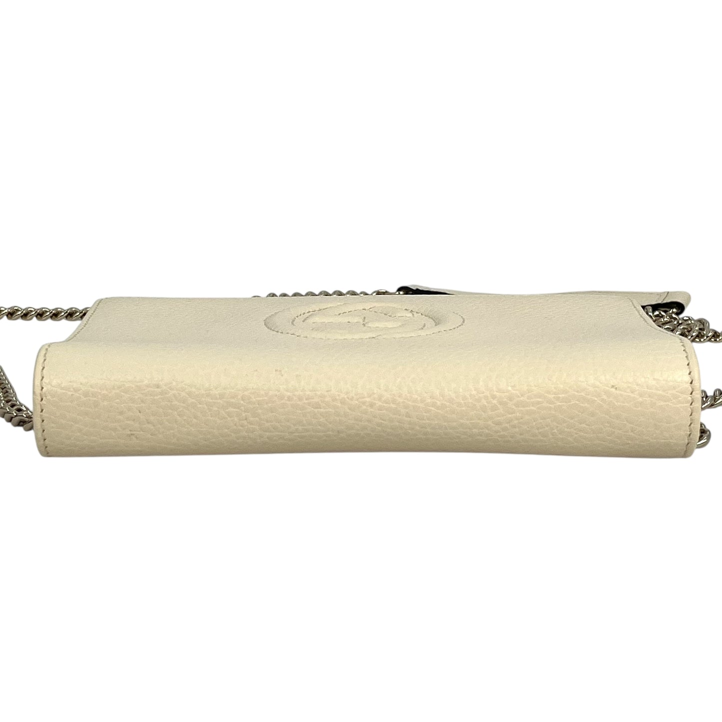 GUCCI Soho Chain Wallet - Cream