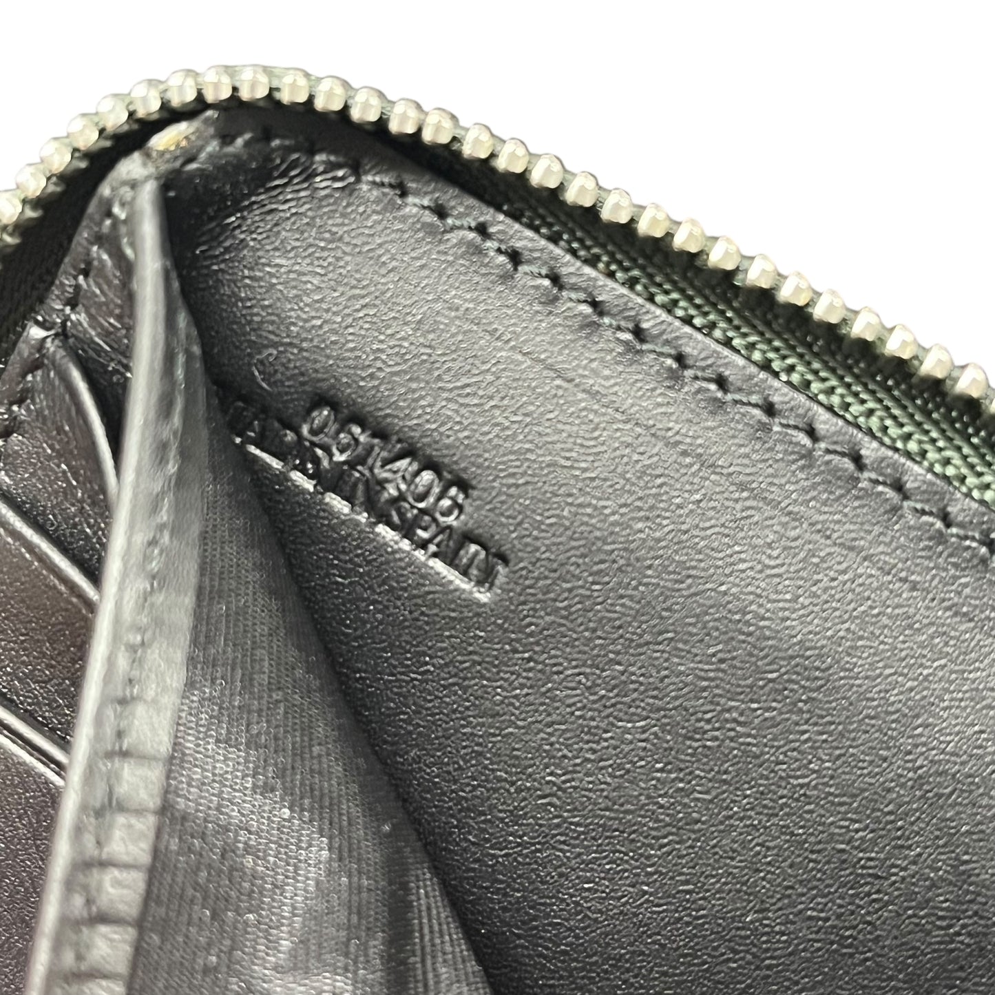 LOEWE Anagram Zip Around Bi-fold Compact Wallet - Green