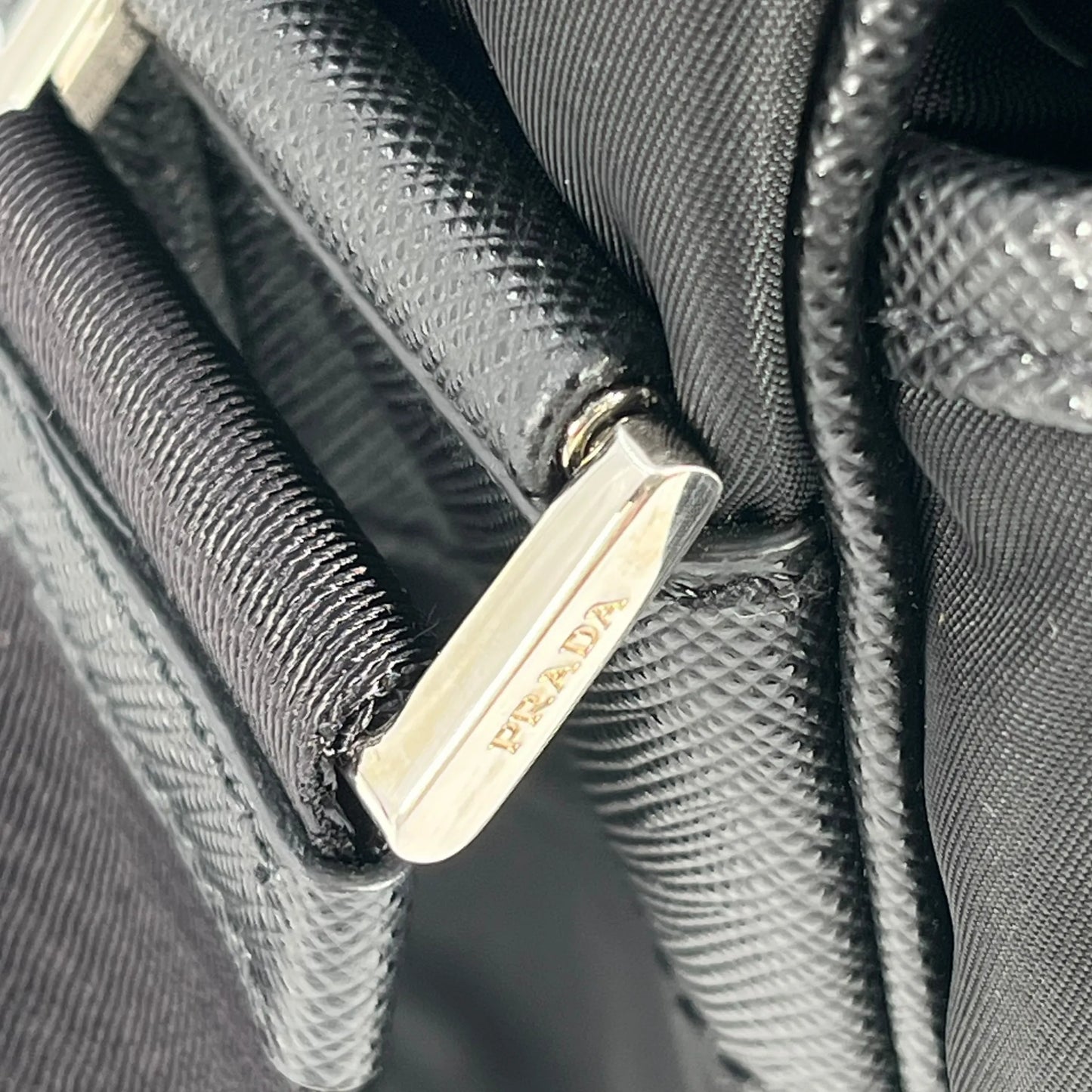 PRADA Re-Nylon Shoulder Bag with Pouch - Black