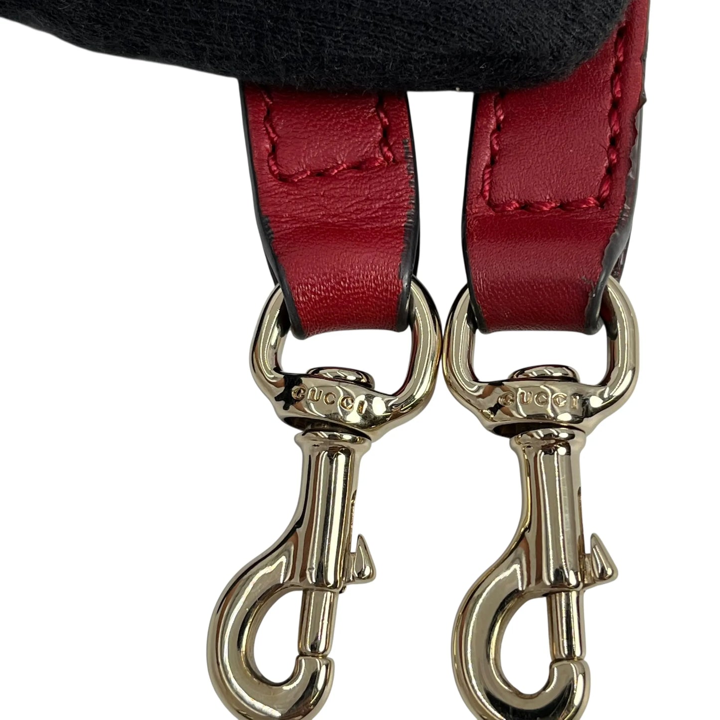 GUCCI Micro Guccissima Hand Bag - Red