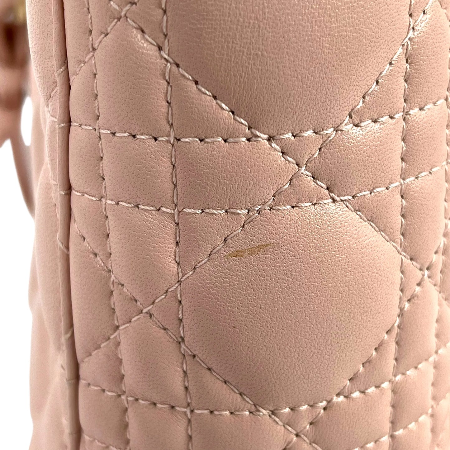 Dior Small Lady Dior My ABCDior Leather Hand Bag - Pink