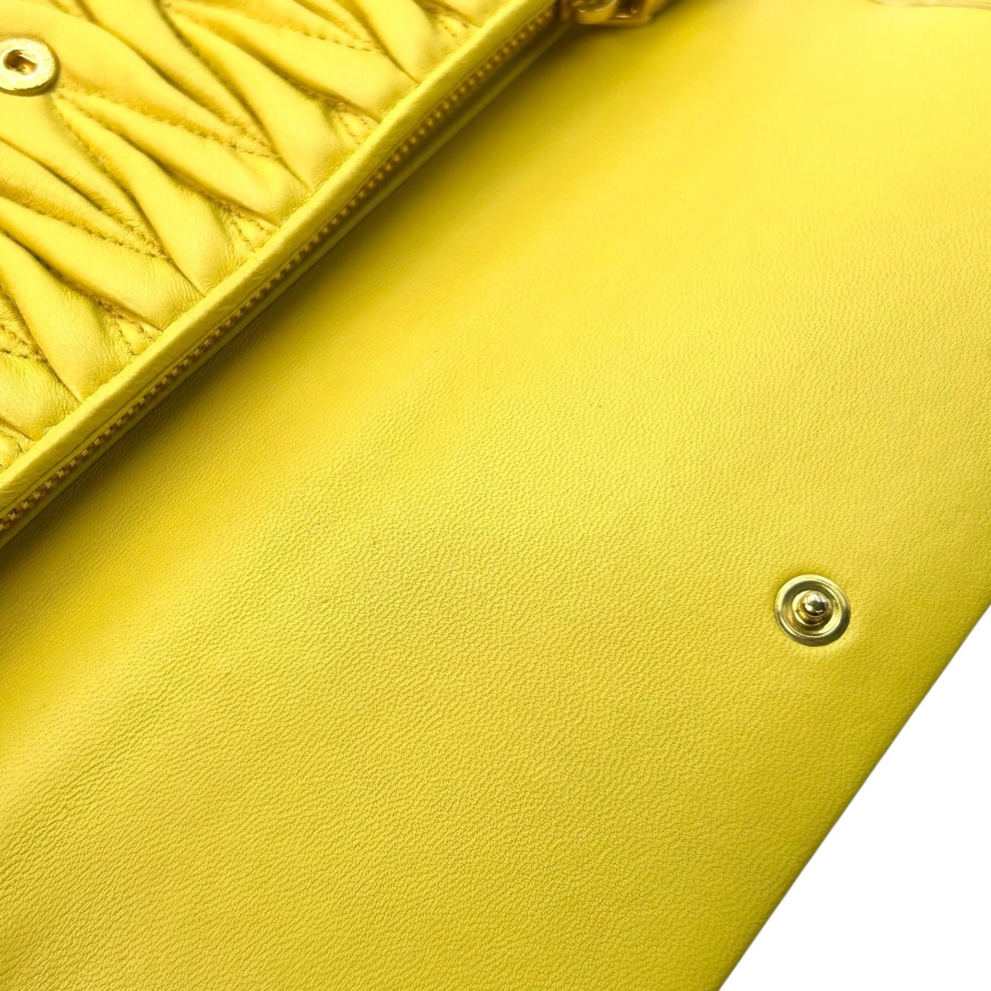 MIUMIU Materasse Long Wallet - Yellow