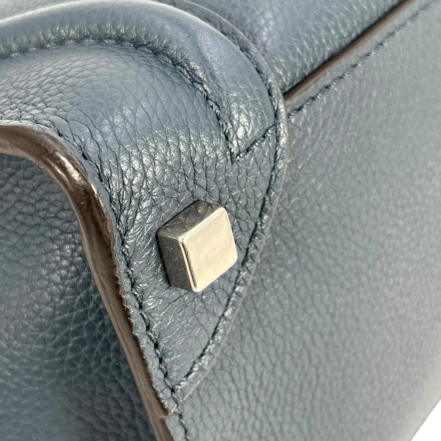 CELINE Micro Shopper Luggage Hand Bag - Navy Blue