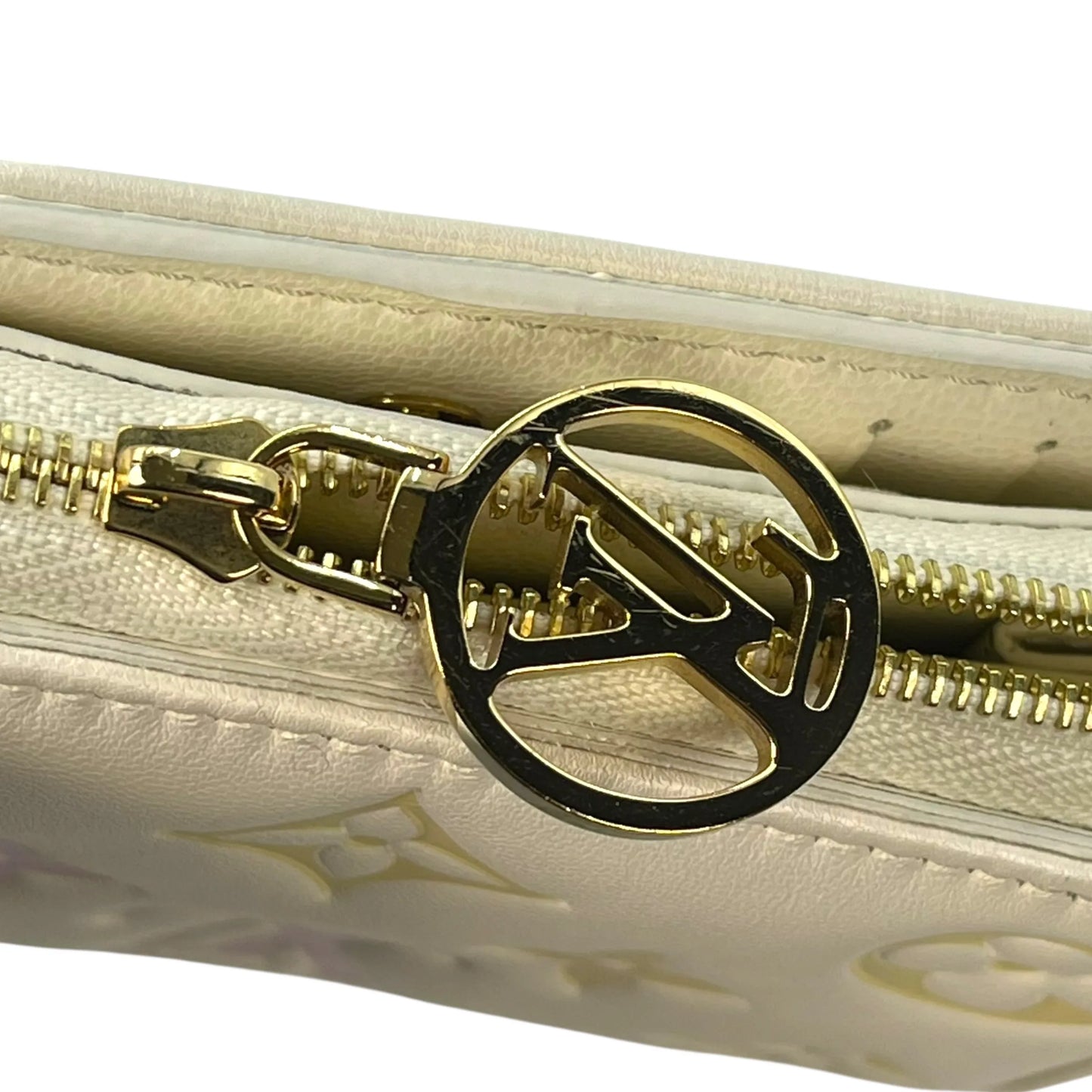 Louis Vuitton Monogram Portefeuille Lou Compact Wallet - White