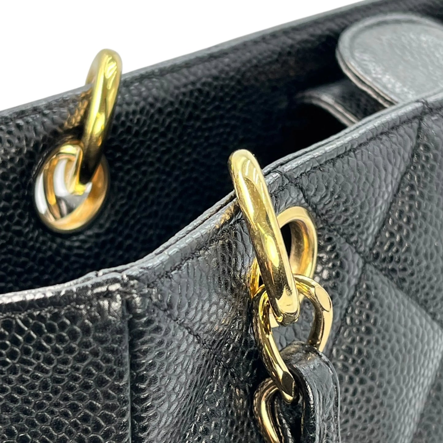 CHANEL PST Cain Tote Bag - Black
