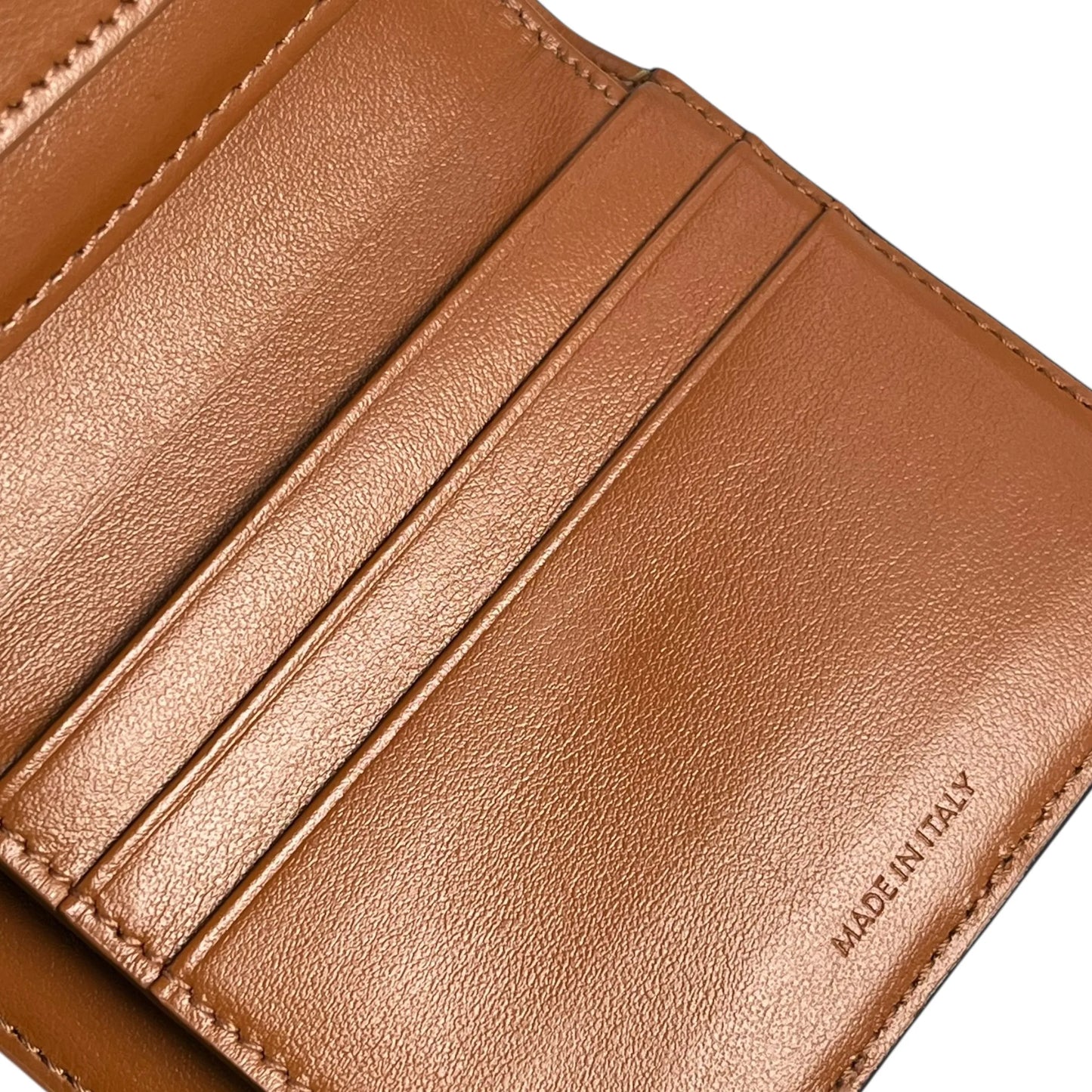 CELINE Triomphe Canvas Compact Wallet - Darkbrown