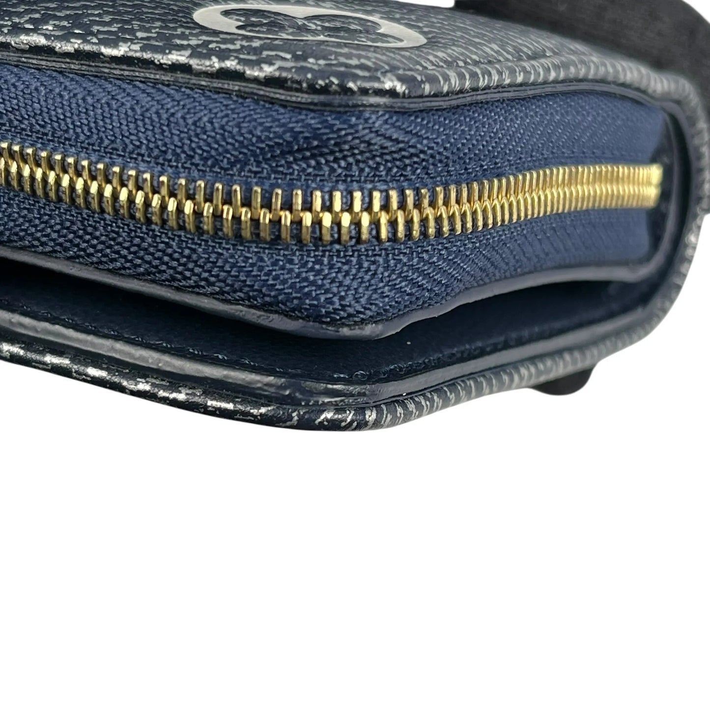 LOUIS VUITTON Portefeuille Lou Monogram Compact Wallet - Navy