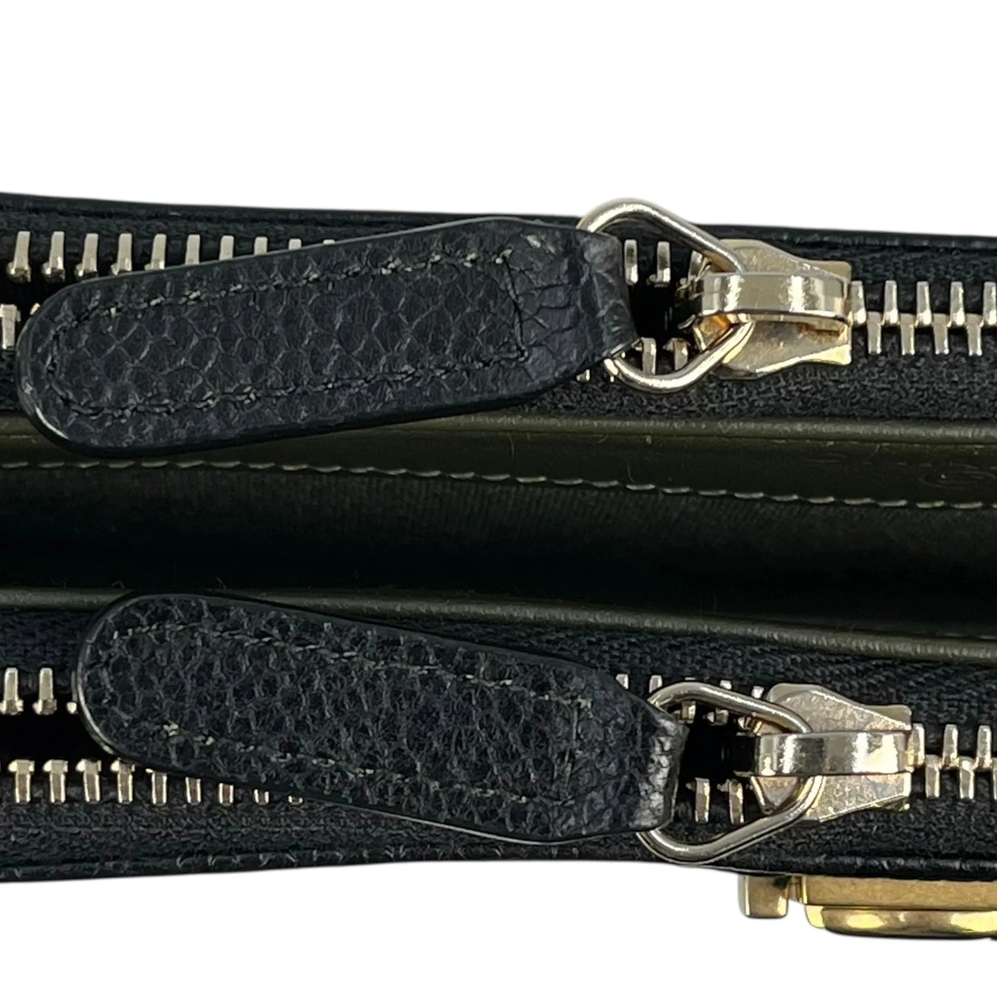 CHANEL Caviarskin Boy Double Zip Around Chain Wallet - Black
