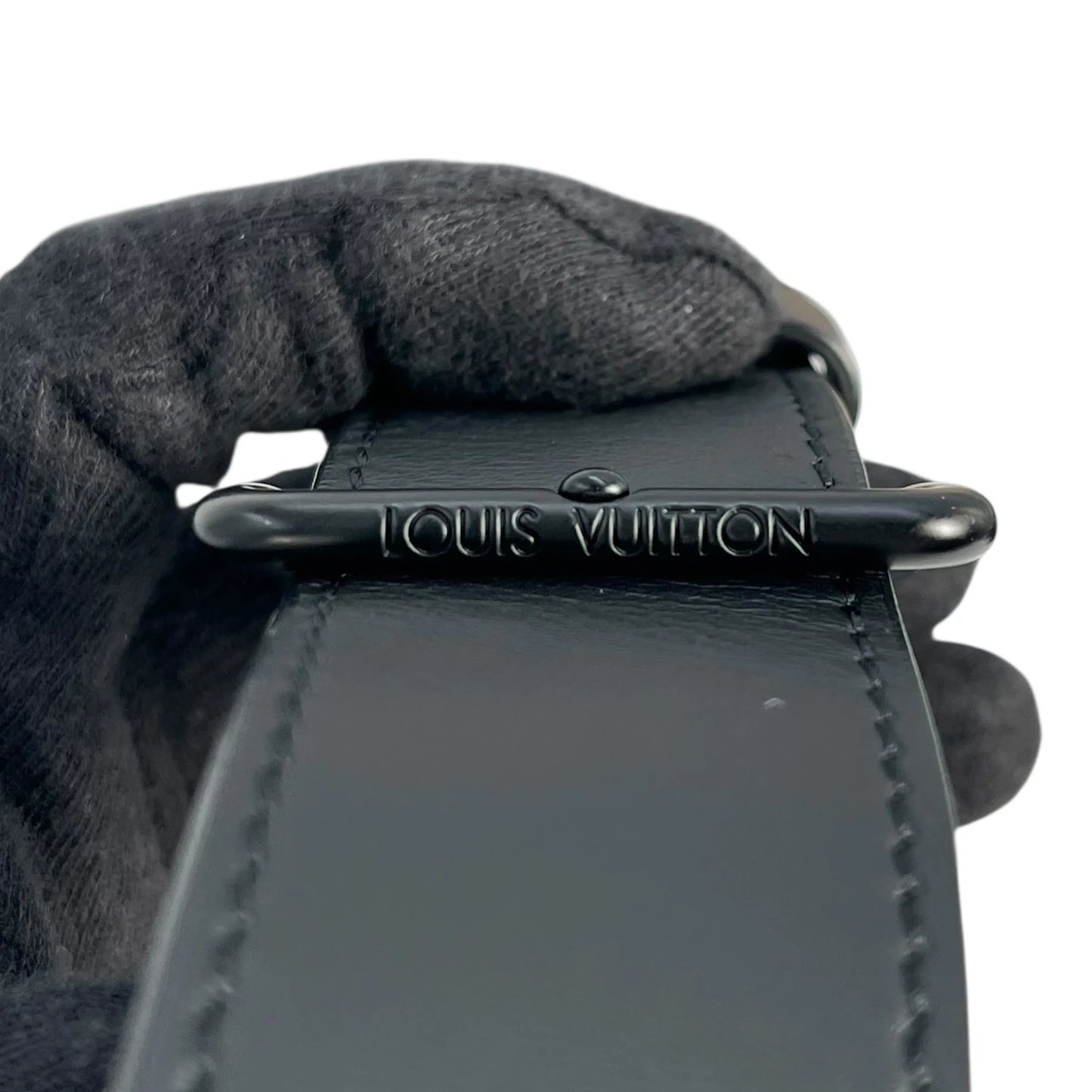 LOUIS VUITTON City Keepall Monogram Seal Shoulder Bag - Black